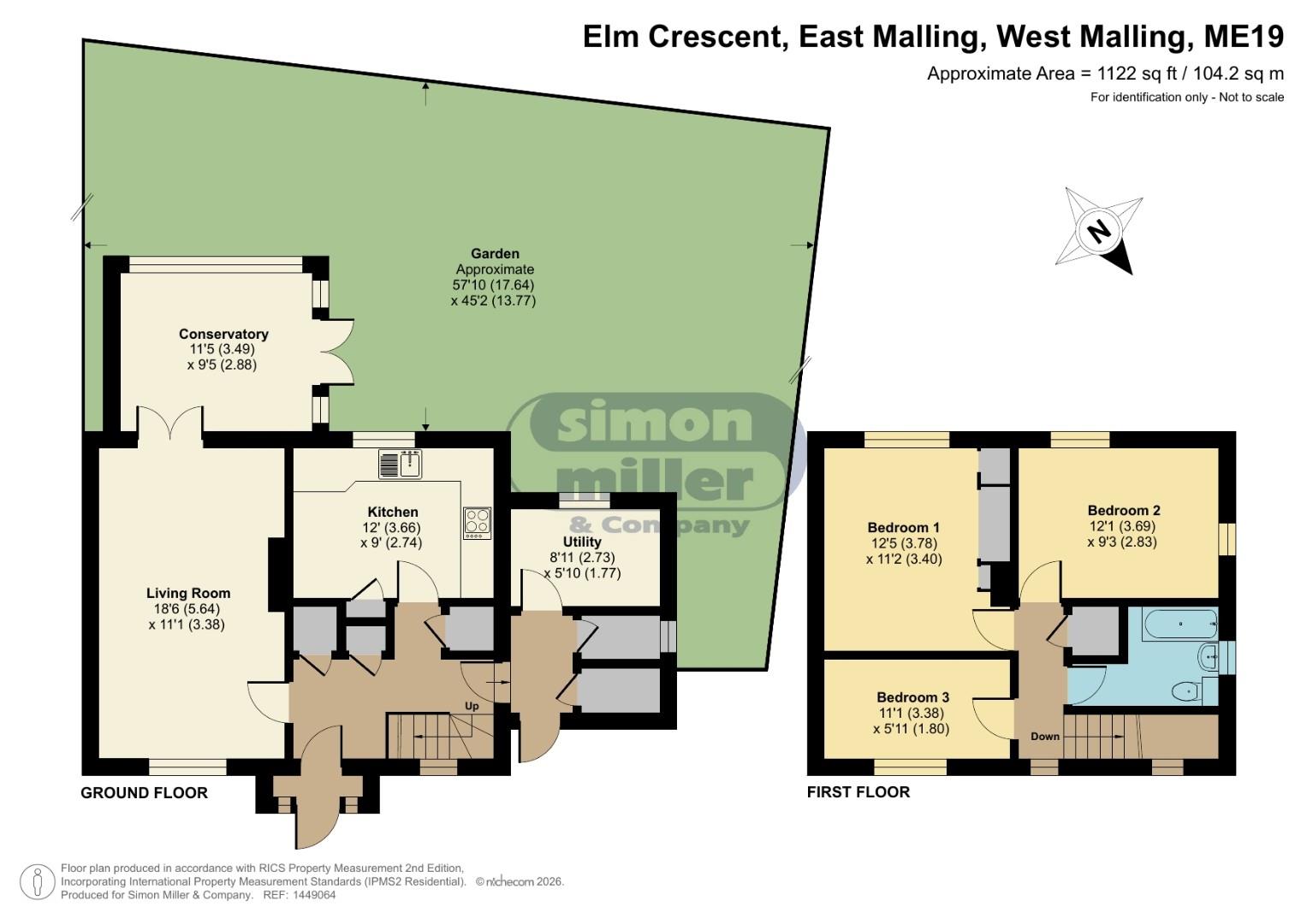 70, Elm Crescent, West Malling floorplan