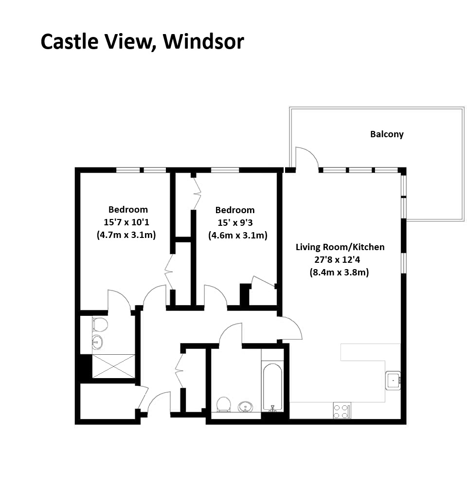 Apartment 41, Castleview Retirement,, Helston Lane, Berkshire floorplan