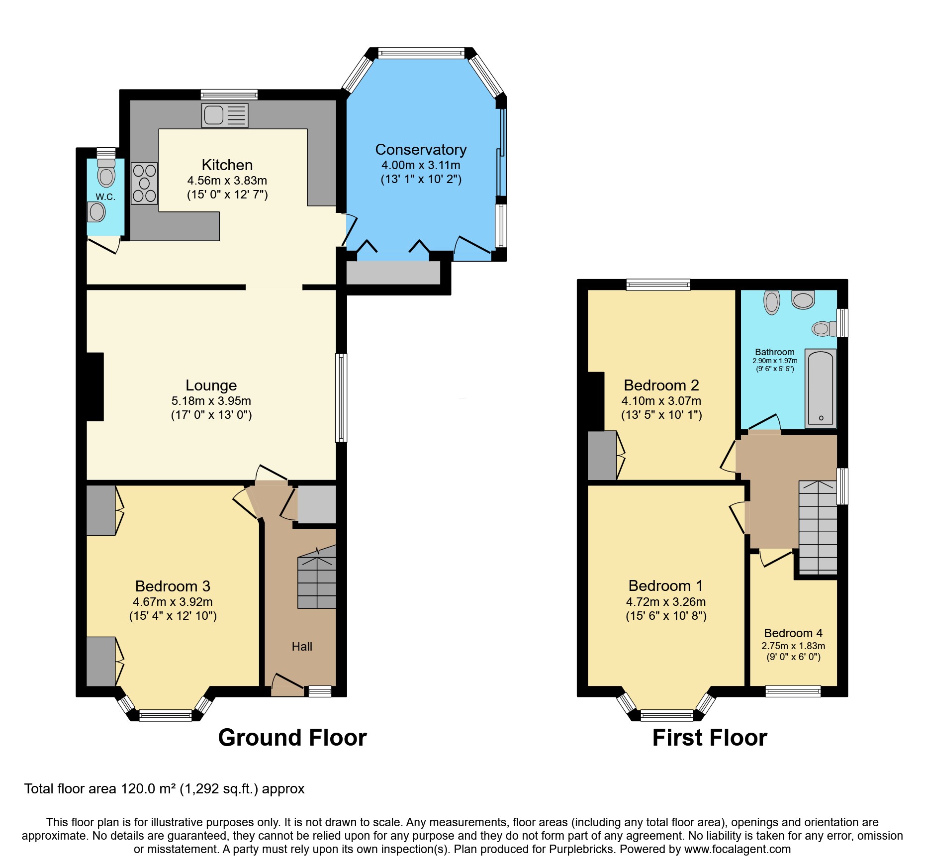 80, Earls Hall Avenue, Southend-on-sea floorplan