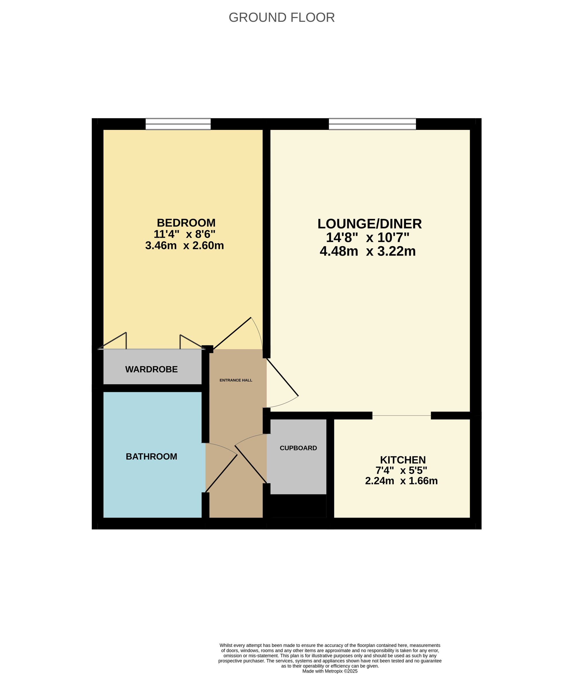 Flat 61 Homespinney House, River View Road, Bitterne Park, Southampton floorplan