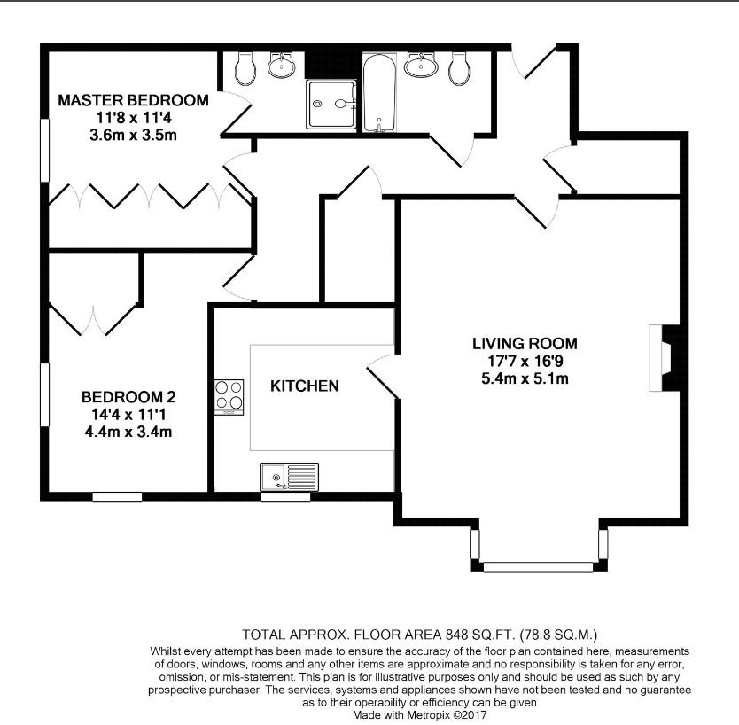 Flat 6, Woodhayes, West Byfleet floorplan