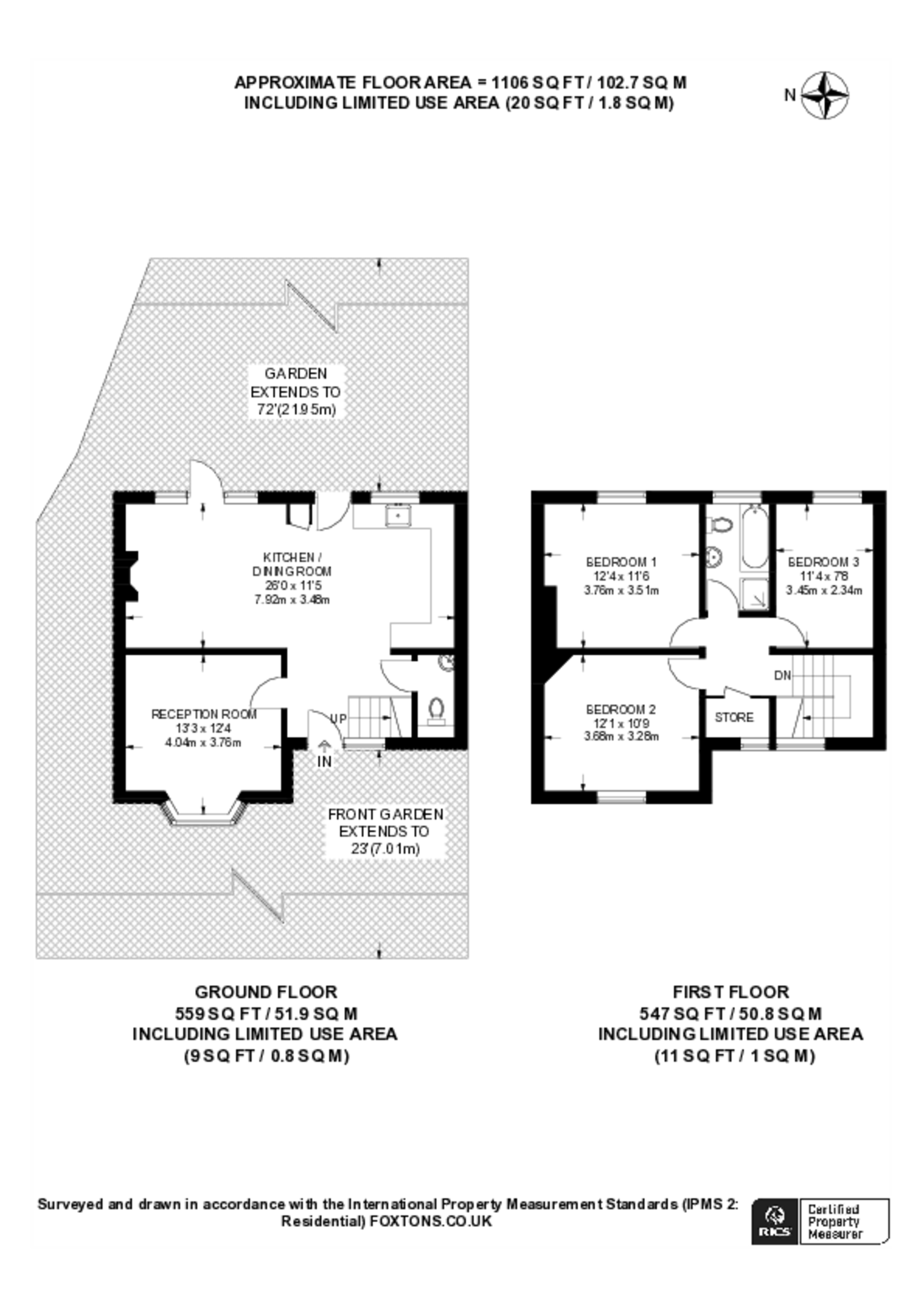 Oakwood Road, Hampstead Garden Suburb floorplan