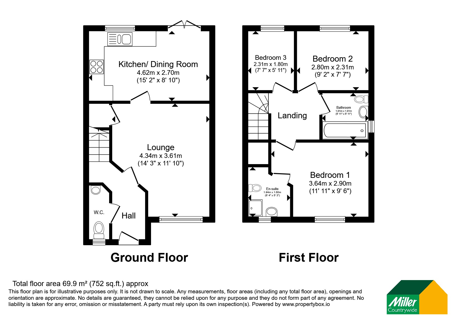 14, Longfair Road, Cornwall floorplan