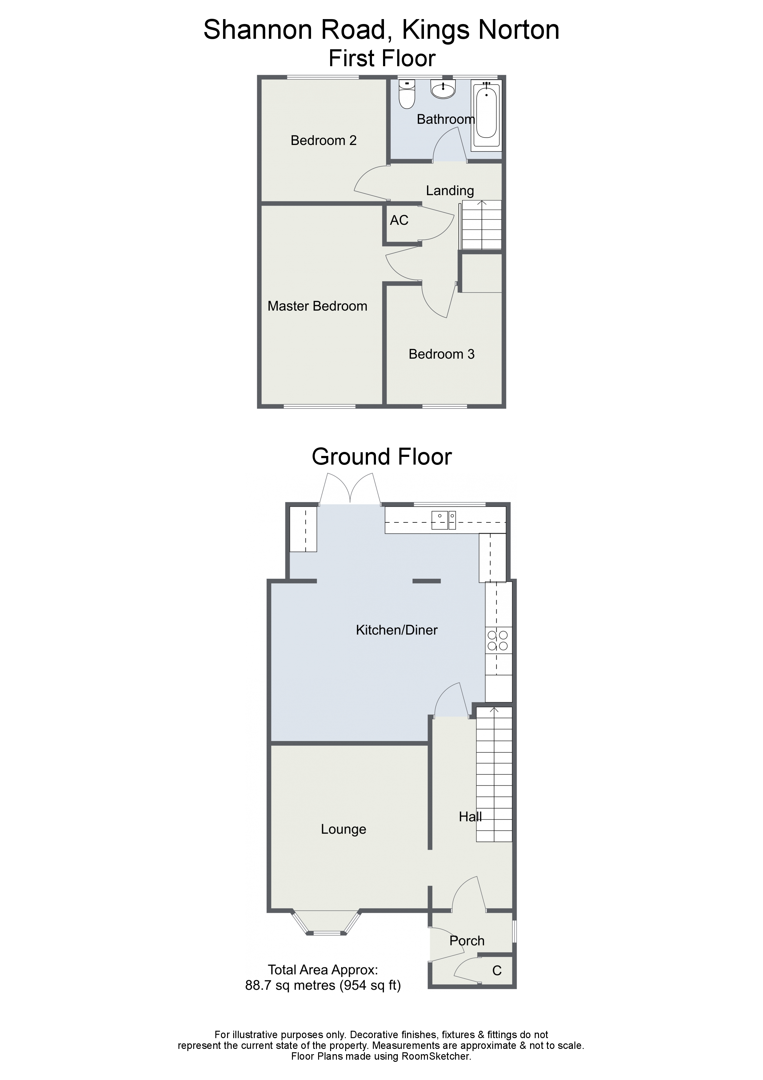 3 Bedrooms Terraced house for sale in Shannon Road, Kings Norton, Birmingham B38
