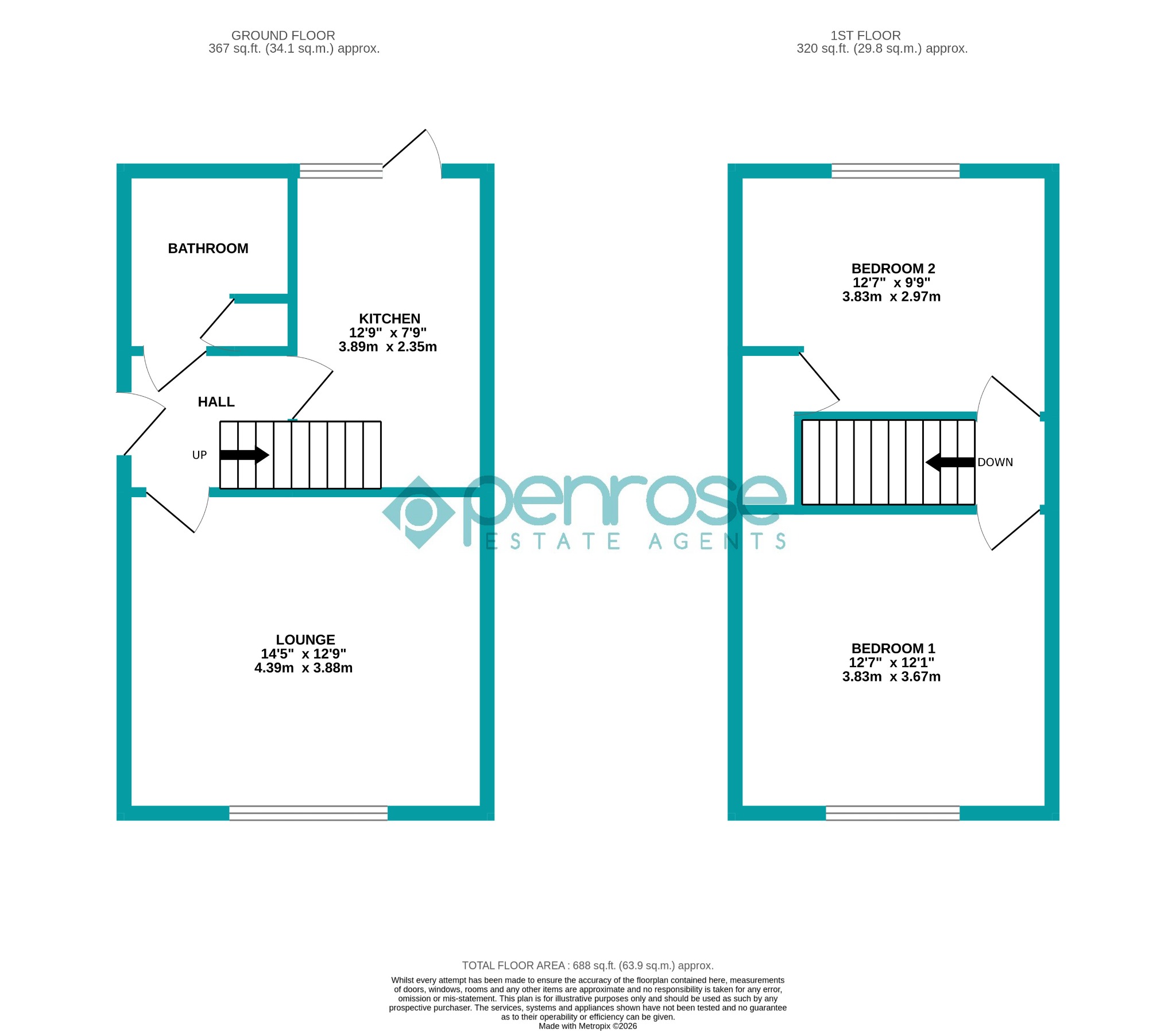 33 Watling Place, Houghton Regis, Bedfordshire floorplan