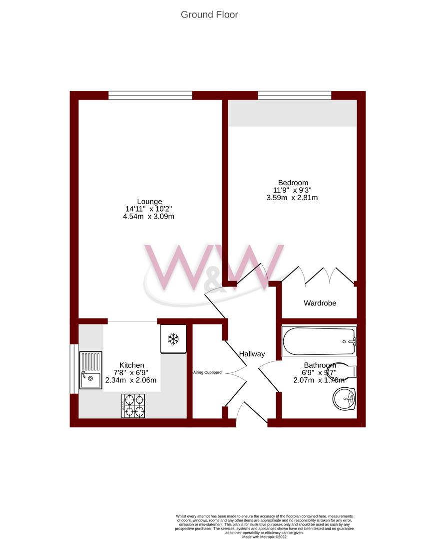 27 High Oaks House, High Oaks Close, Southampton floorplan