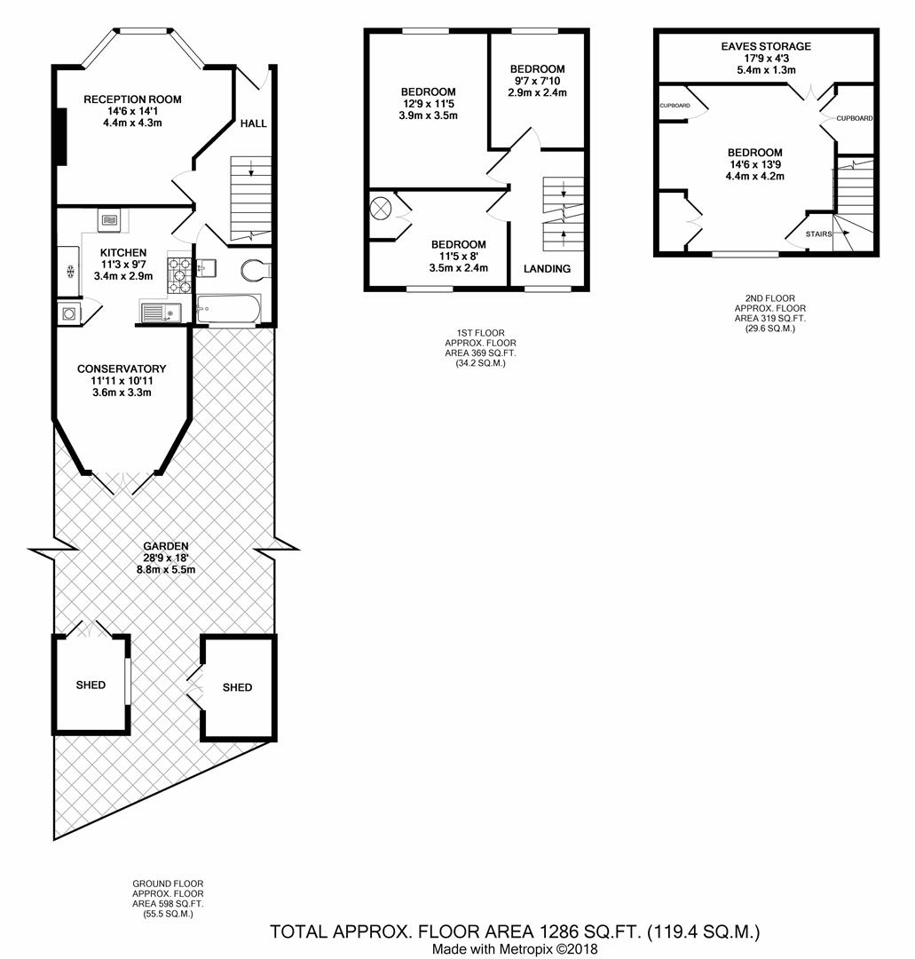 4 Bedrooms Terraced house to rent in Glebe Side, Twickenham TW1
