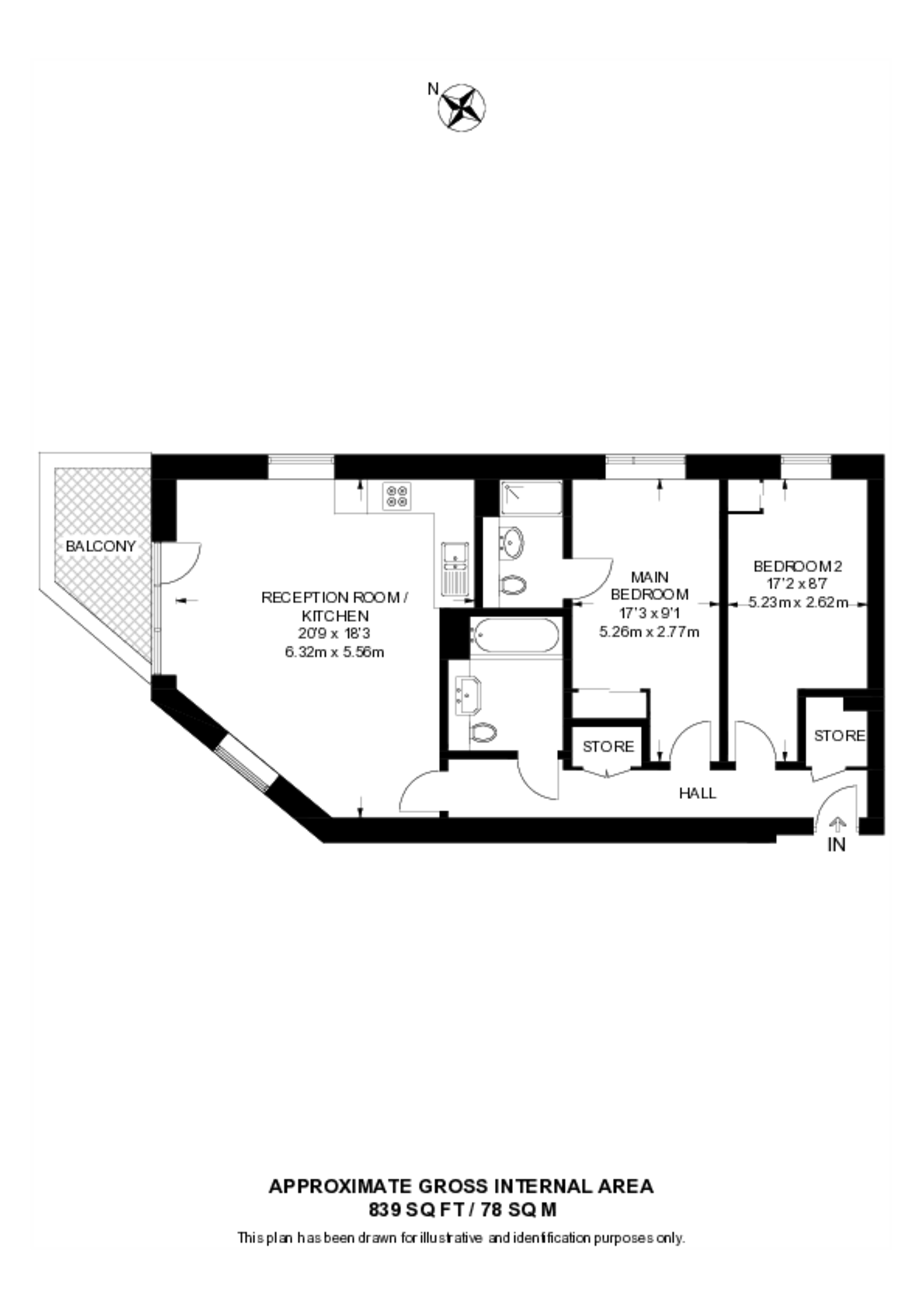 TOLLGATE GARDENS, NW6, Maida Vale floorplan