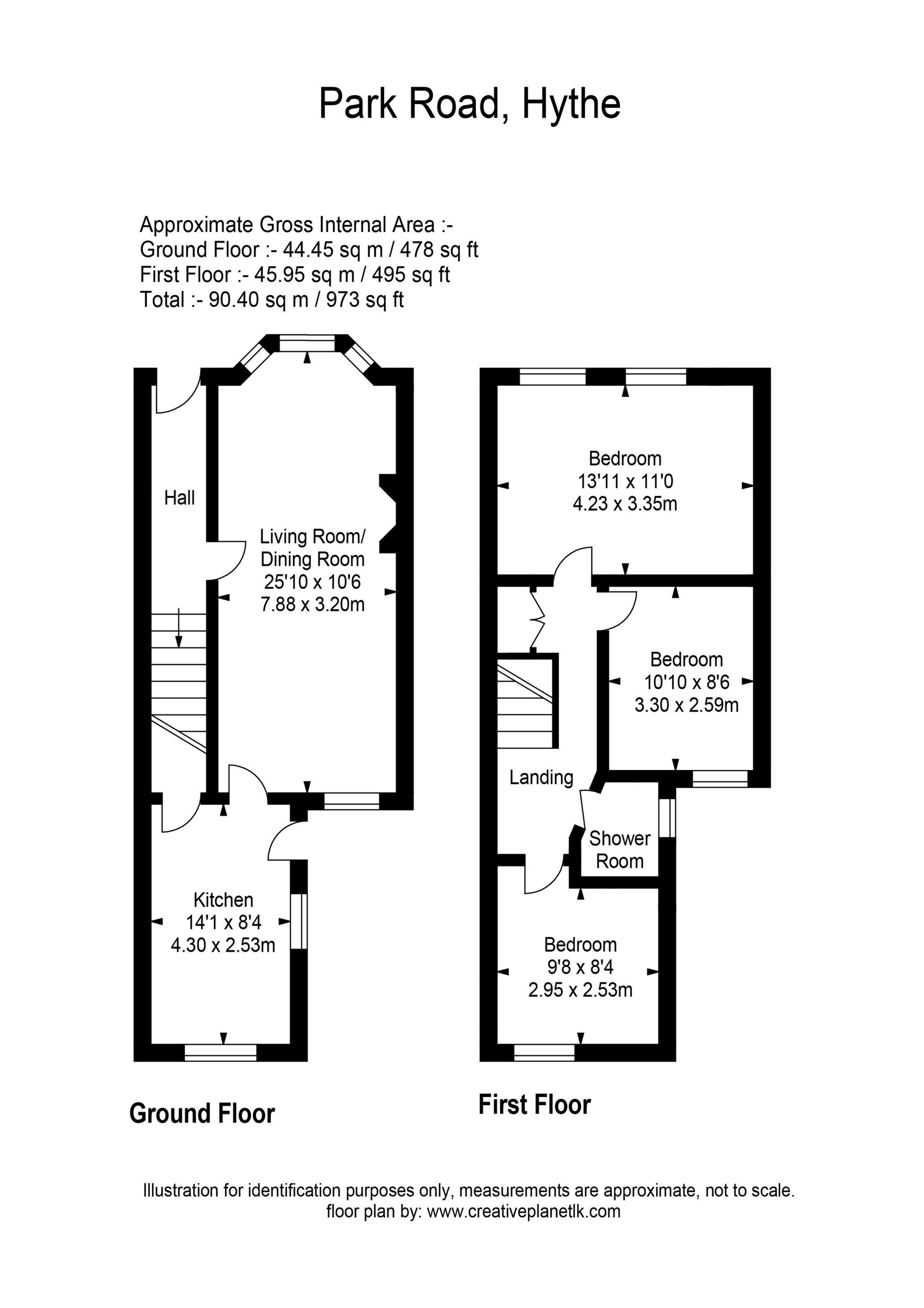 48, Park Road, Hythe floorplan