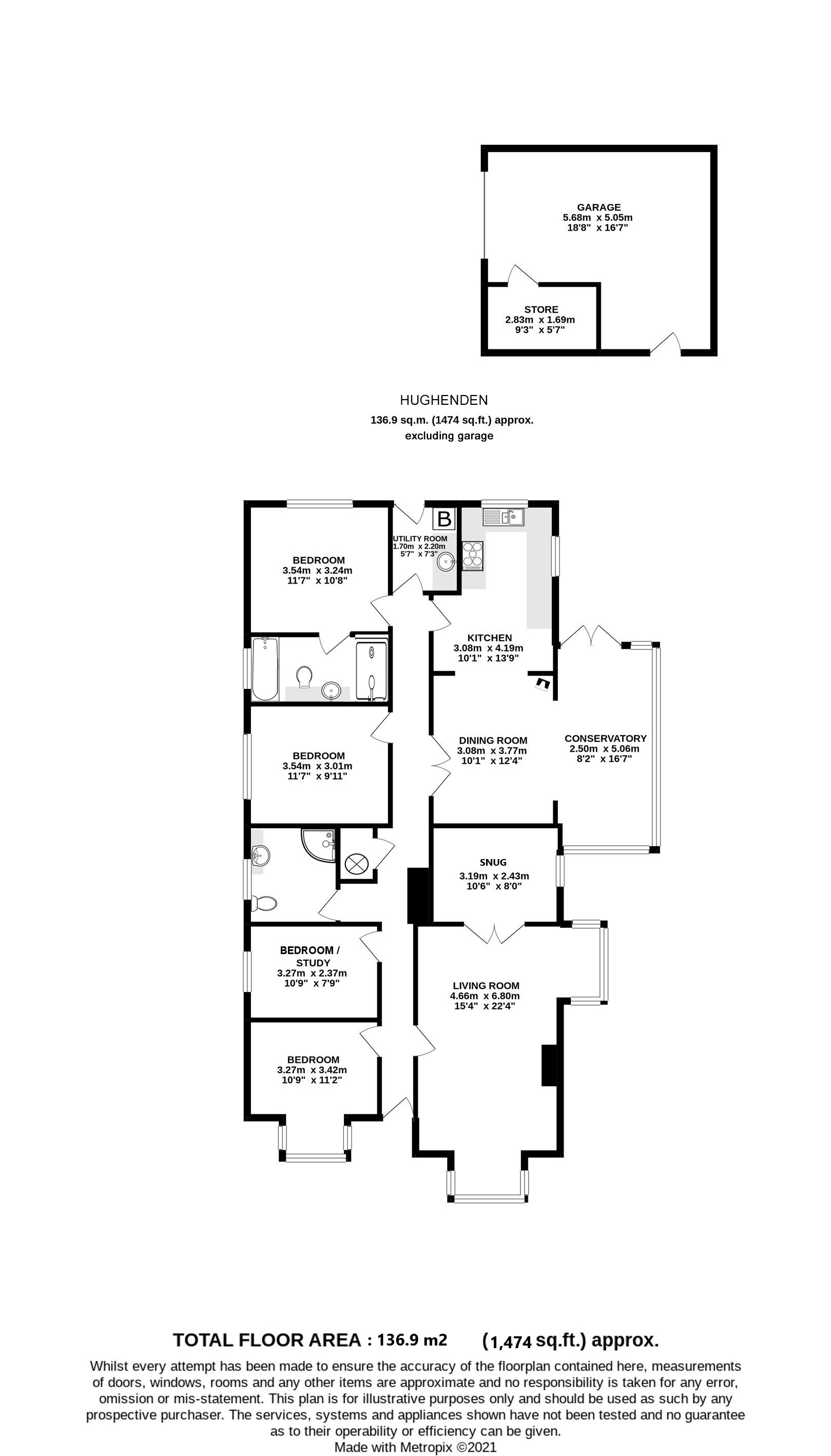 Hughenden, Rock Road, Rock floorplan