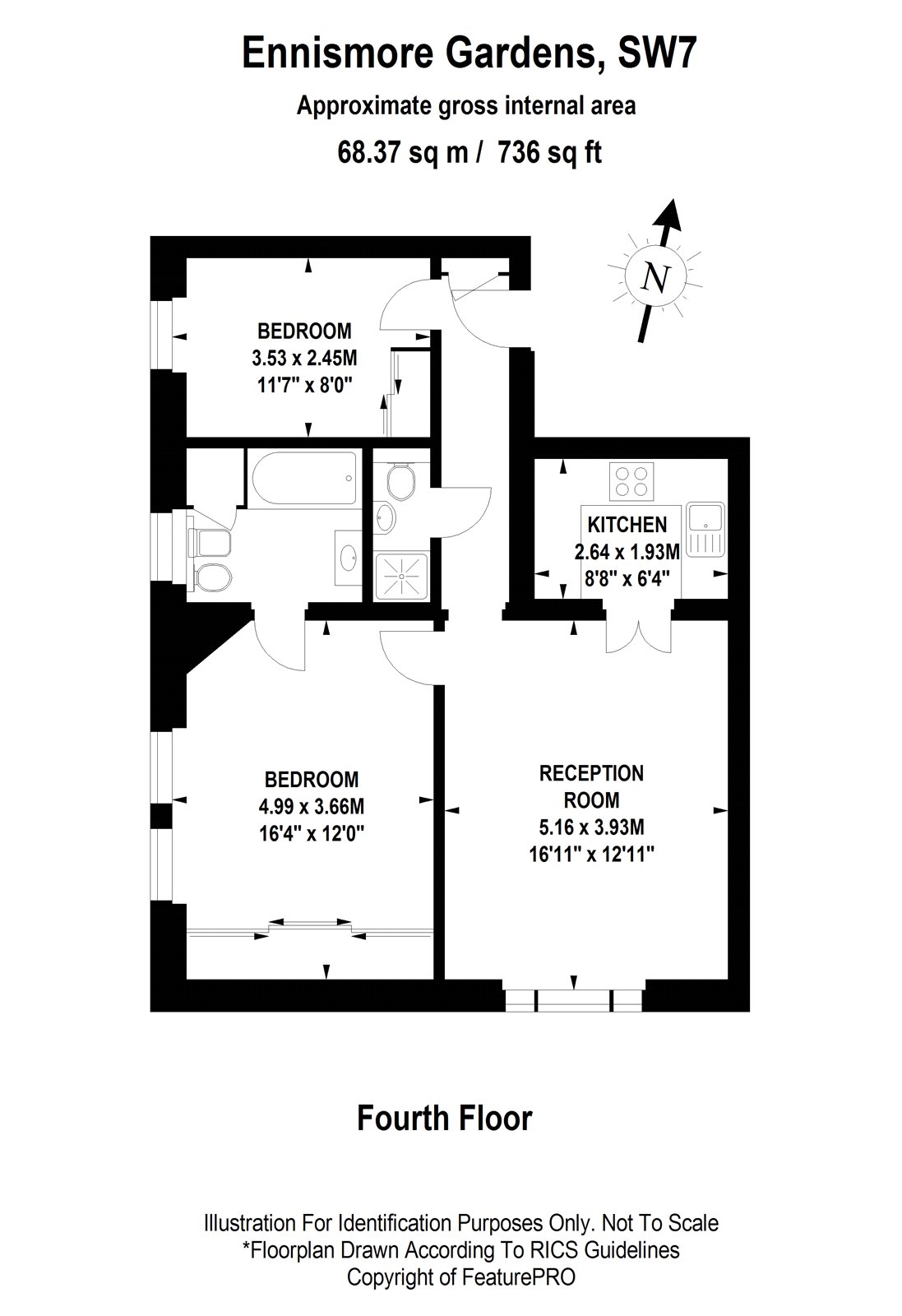 2 Bedrooms Flat to rent in Ennismore Gardens, London SW7