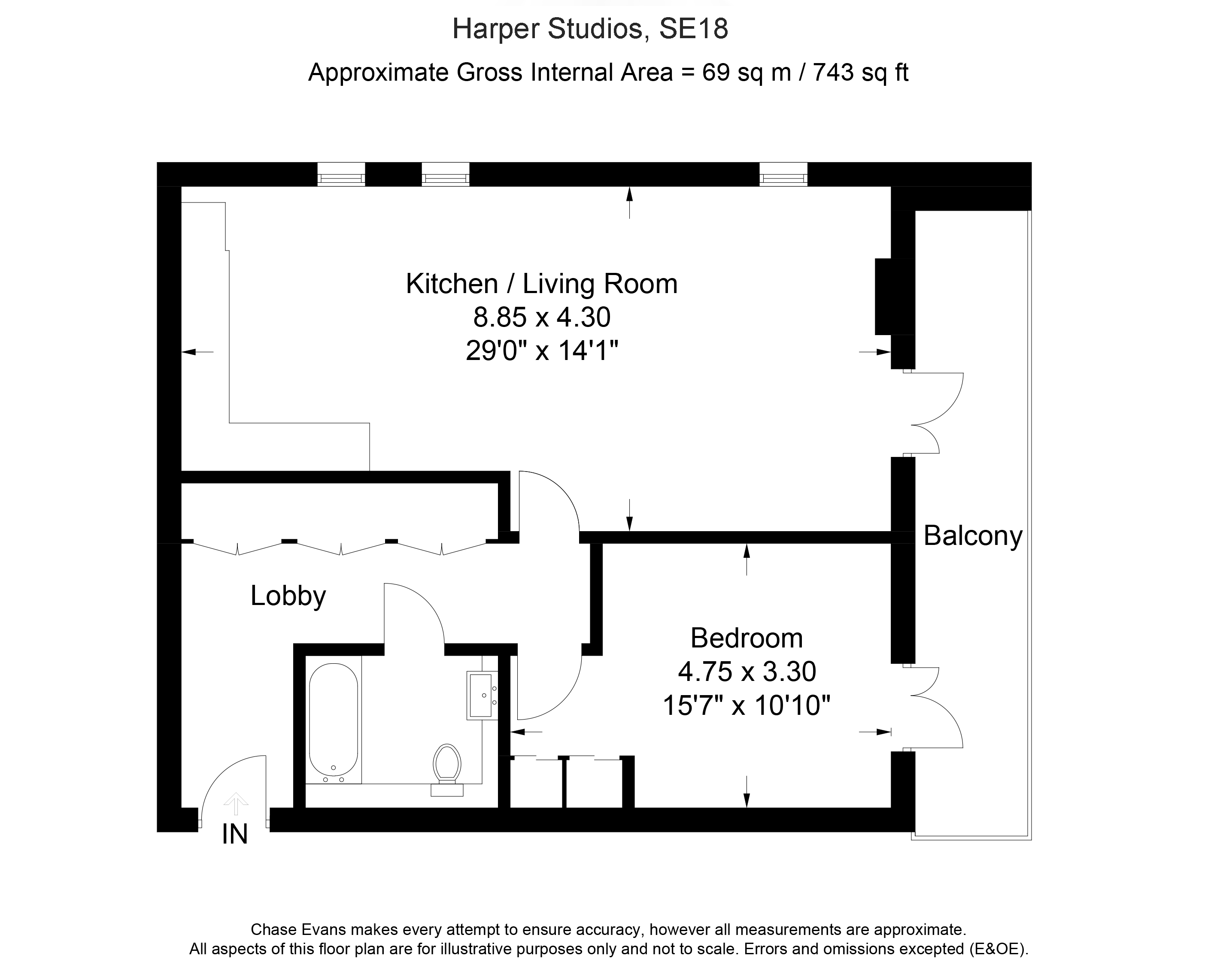 1 Bedrooms Flat to rent in Harper Studios, Love Lane, Woolwich SE18