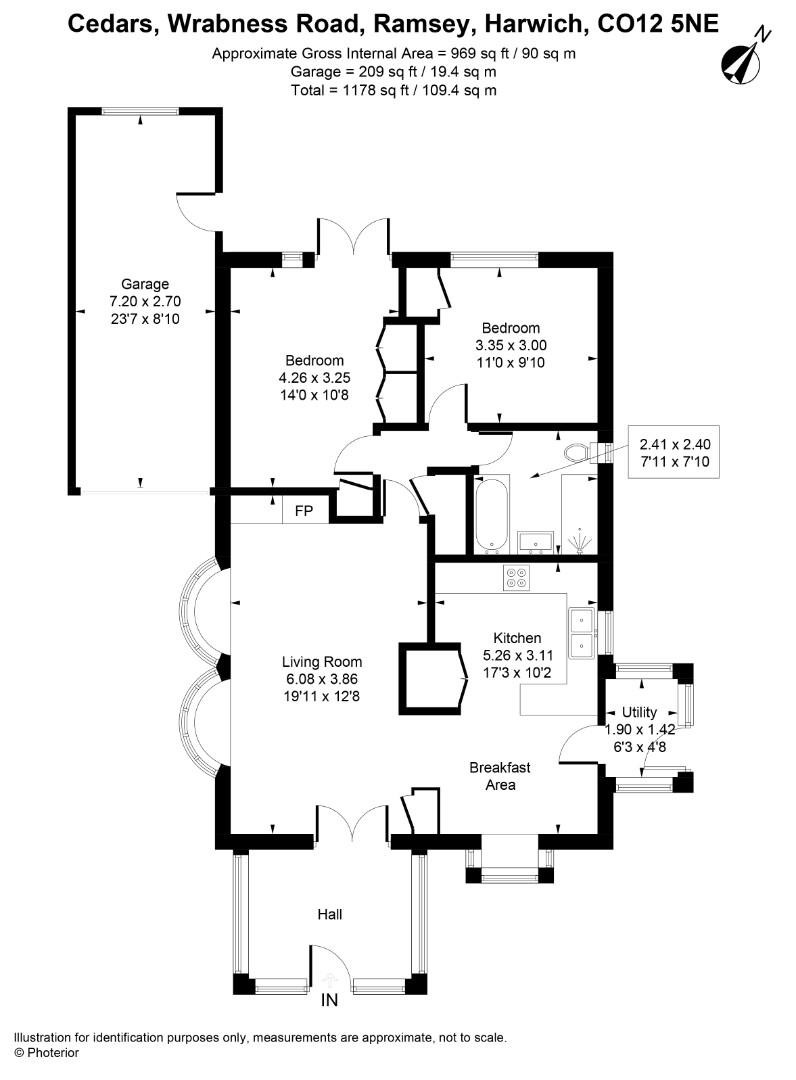 Cedars, Wrabness Road, Harwich floorplan