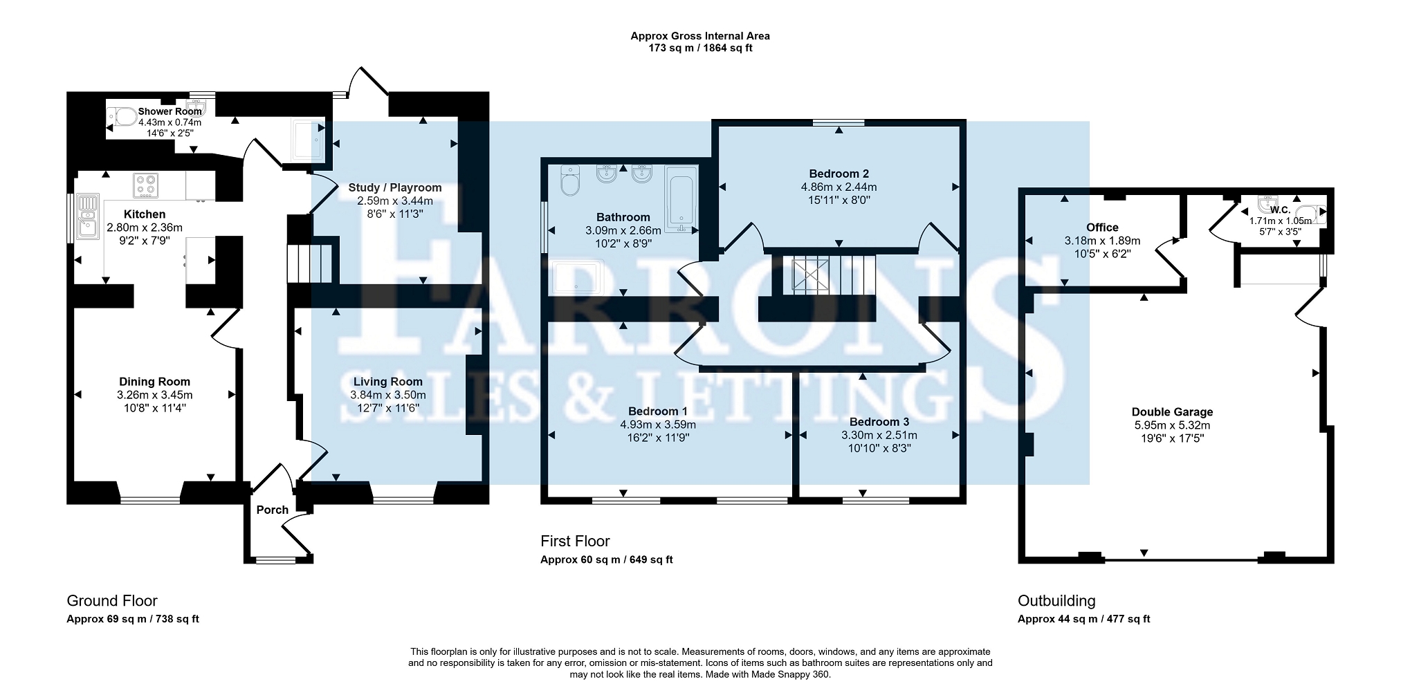 Headmasters House, 11, Sandford Road, Winscombe floorplan