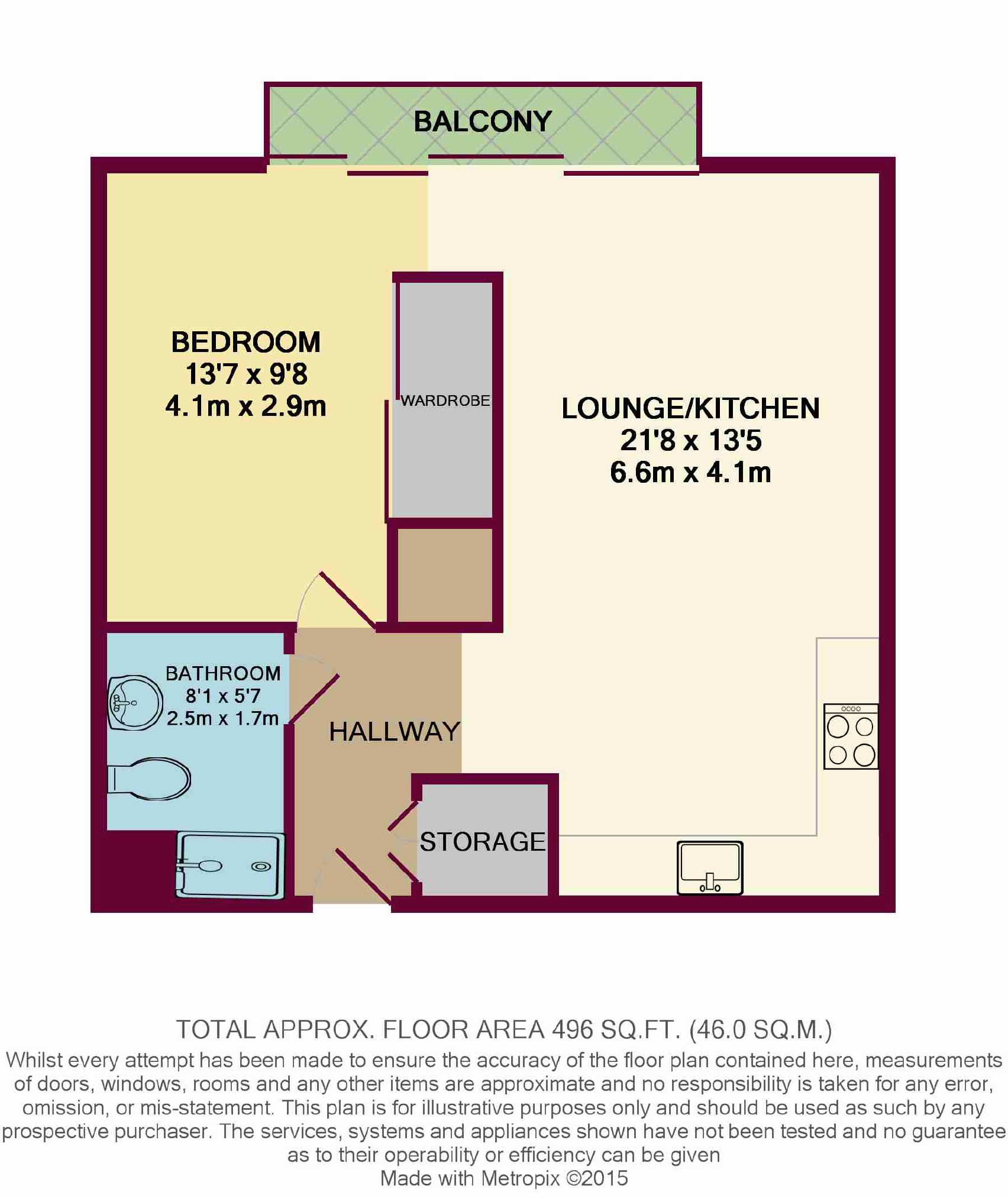 193, The Edge, Manchester City Centre floorplan
