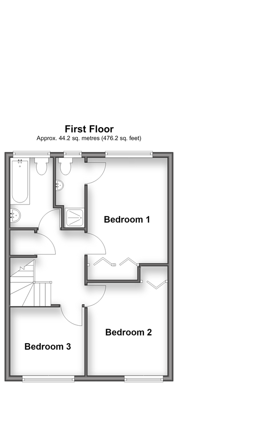 Limes Avenue, Horley floorplan