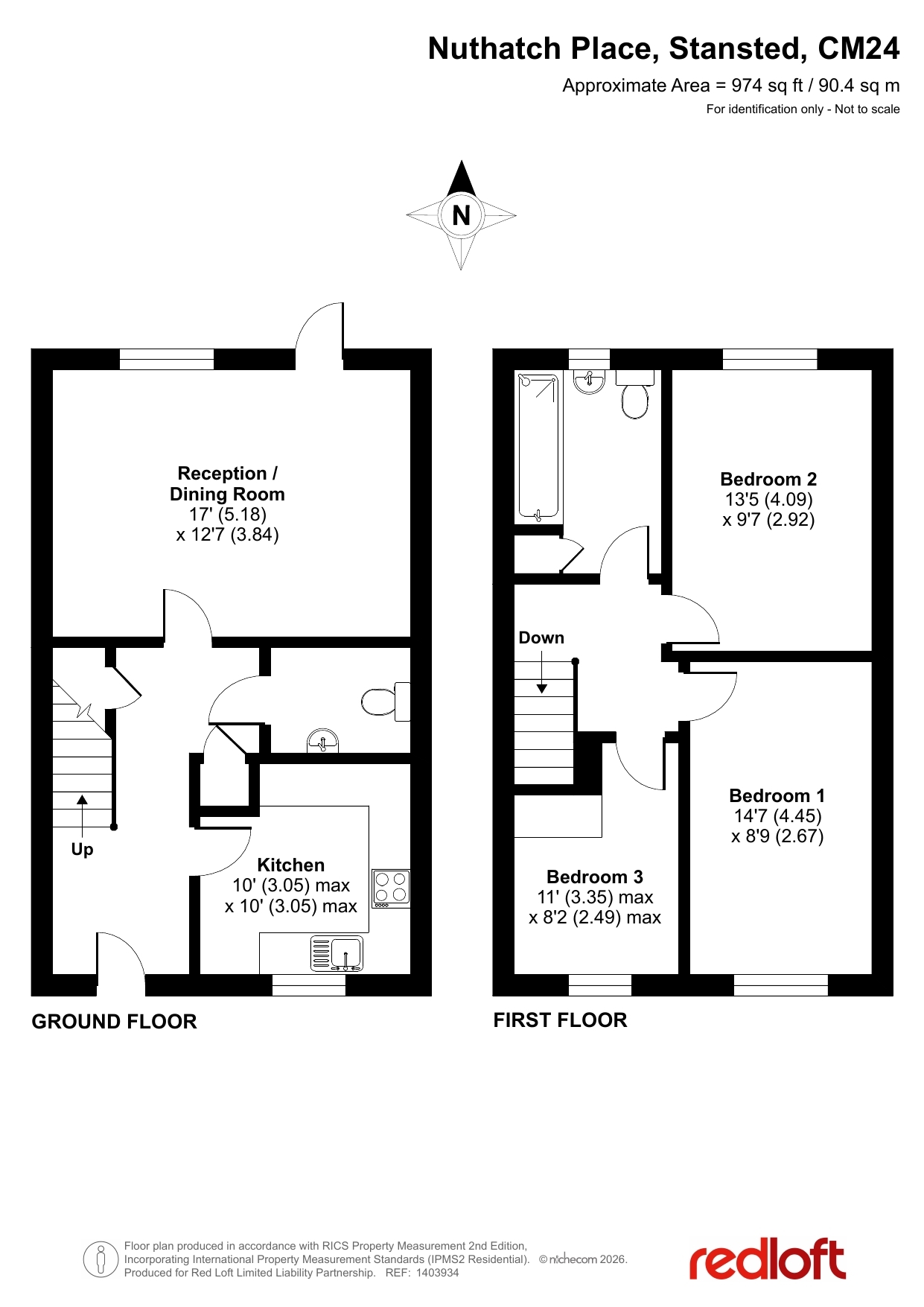 11 Nuthatch Place, Stansted floorplan