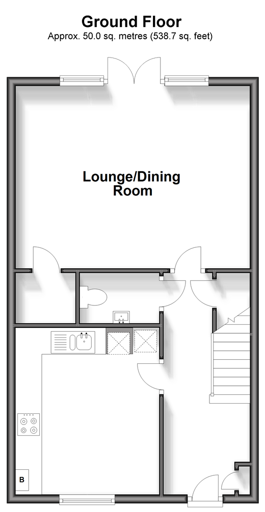 Bourne Avenue, Horley floorplan