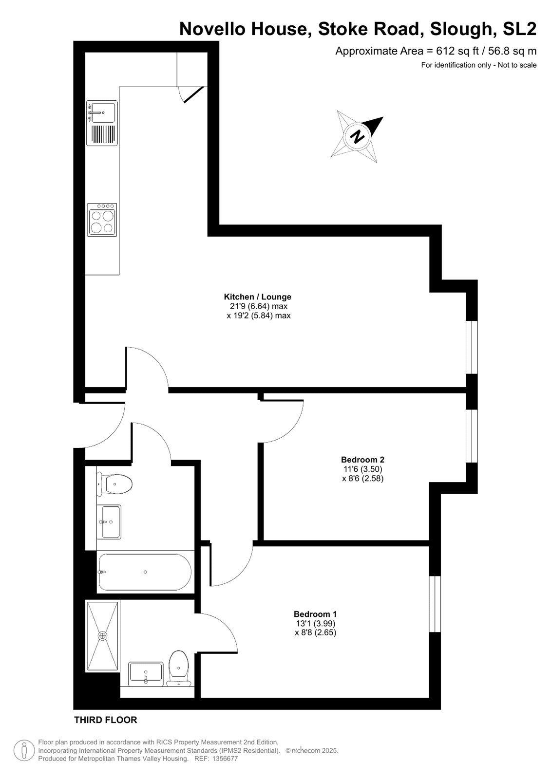 Karibu OR - Flat 15, Novello House,, Stoke Road, Berkshire floorplan