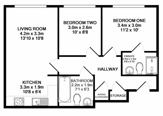 2 Bedrooms Flat to rent in Nags Head Hill, St George, Bristol BS5