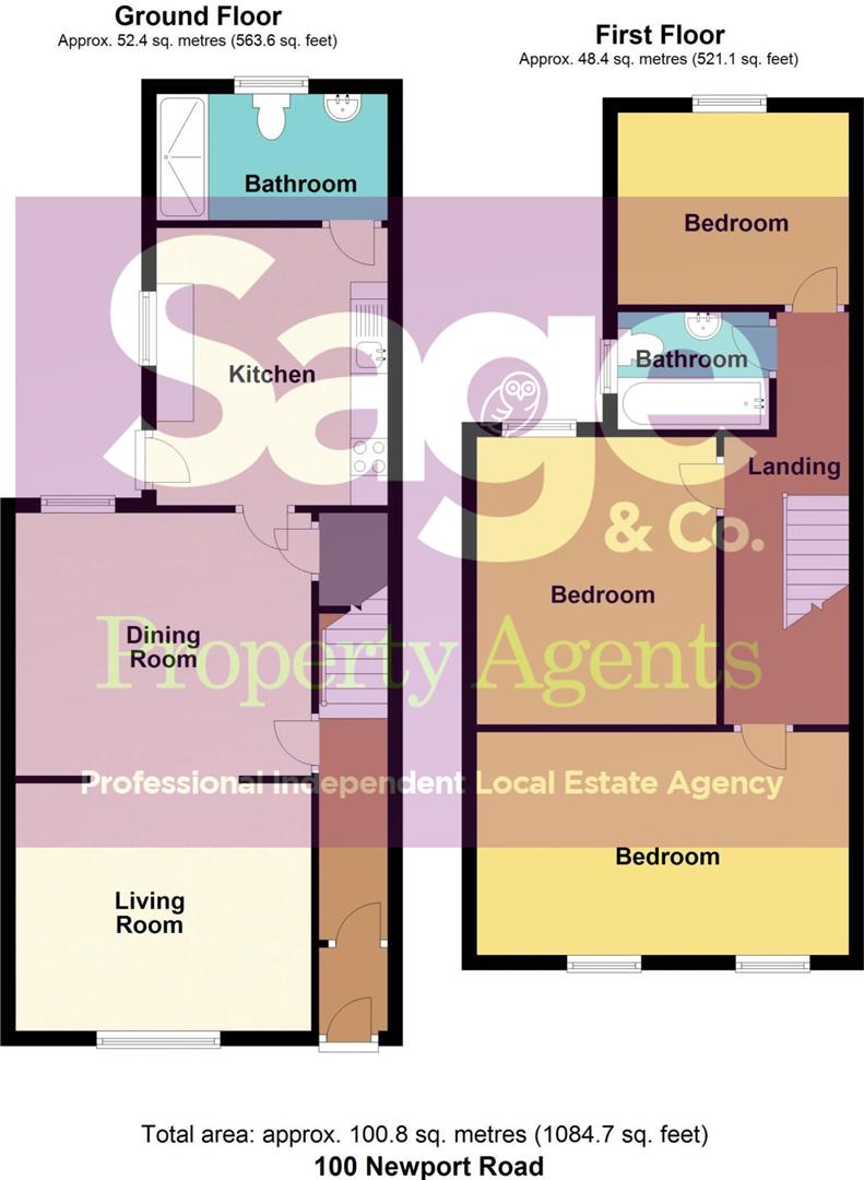 100, Newport Road, Newport floorplan