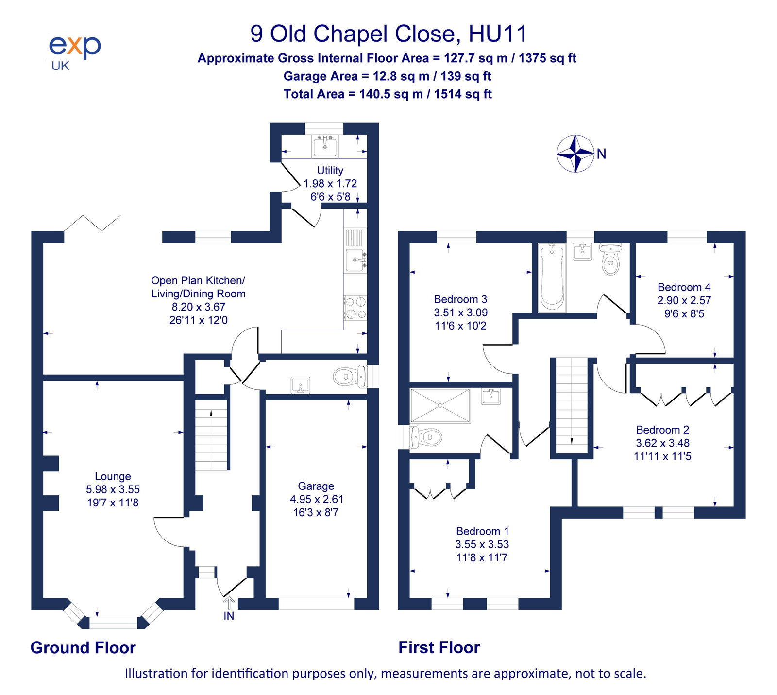 9, Old Chapel Close, Hull floorplan