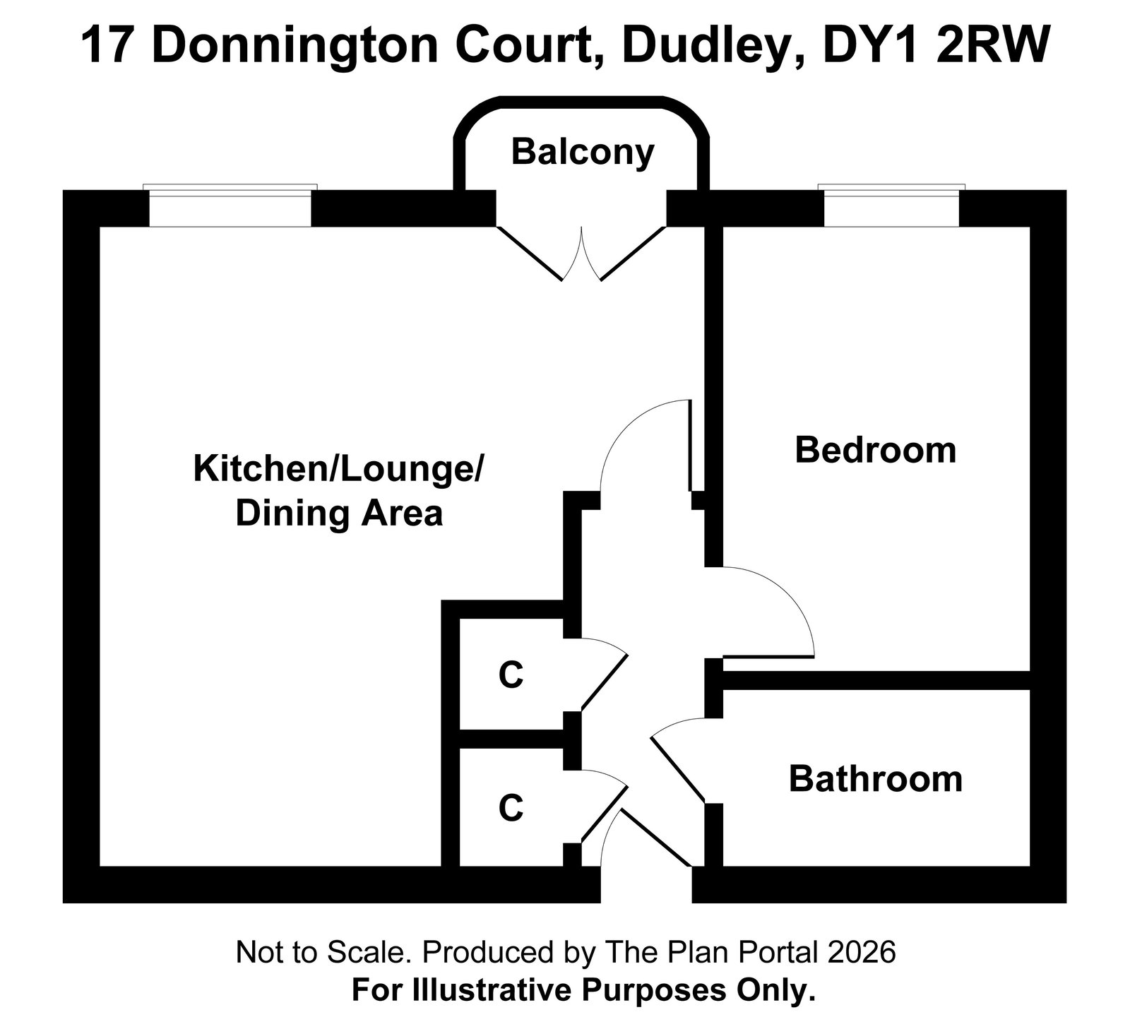 17, Donnington Court, Dudley floorplan