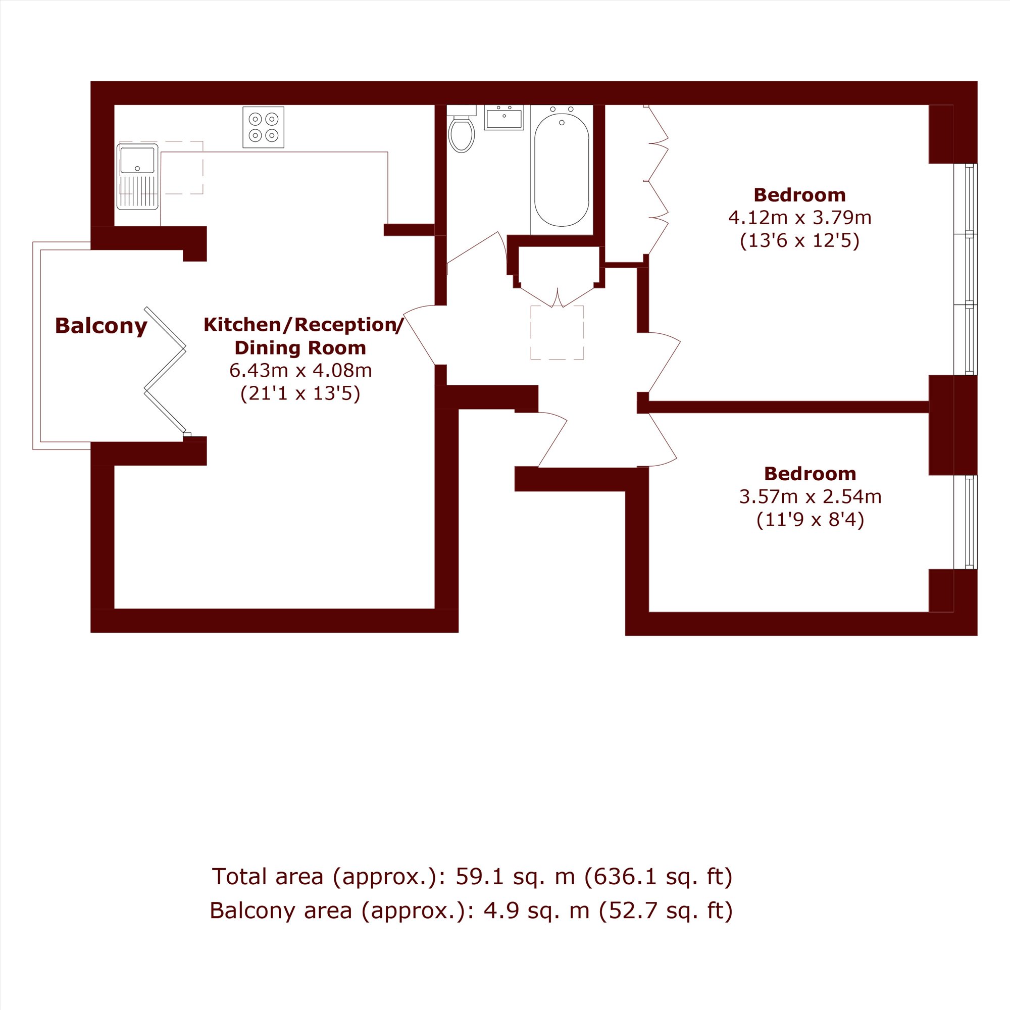 Flat 4, 139, Holland Road, London floorplan