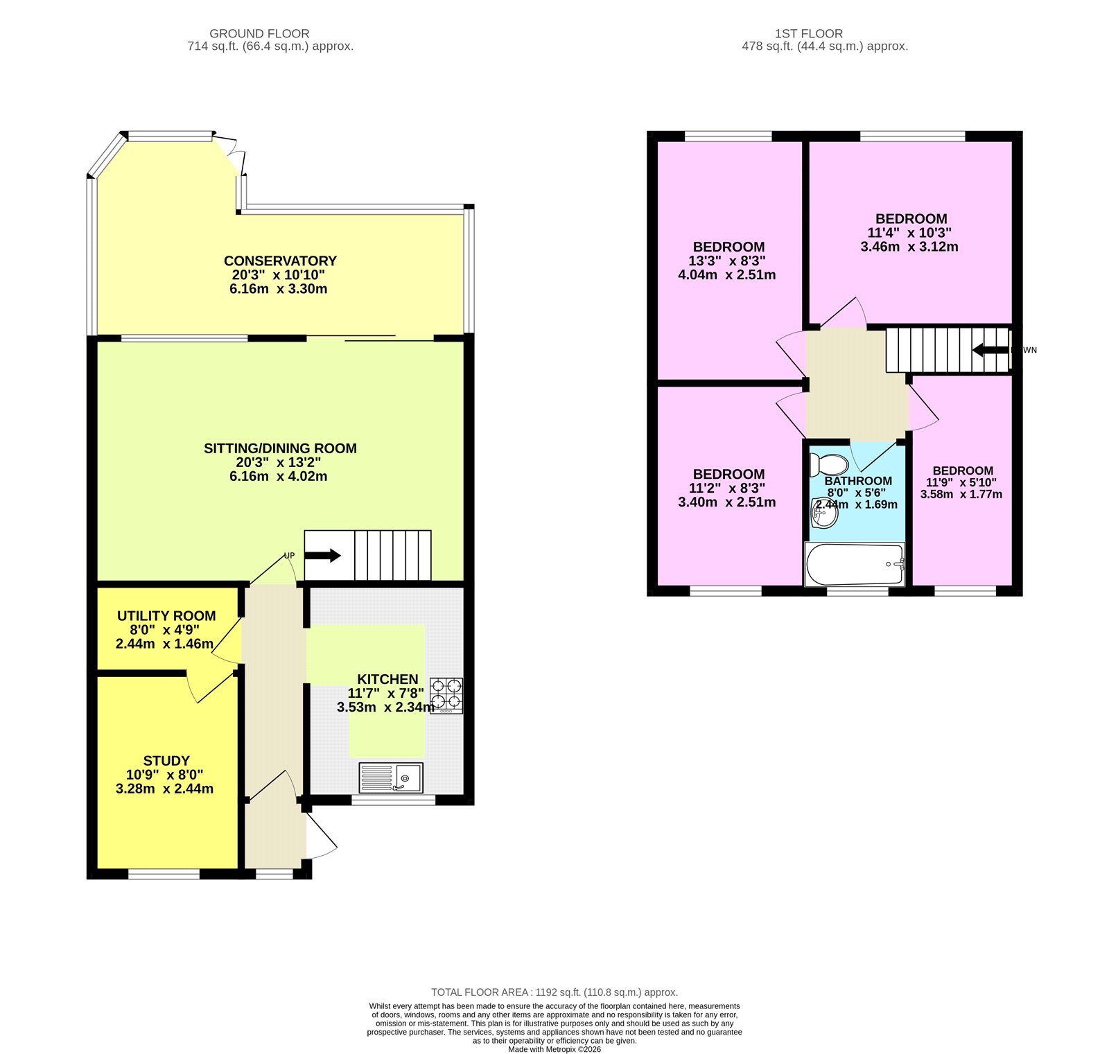 25, Rose Way, Cirencester floorplan