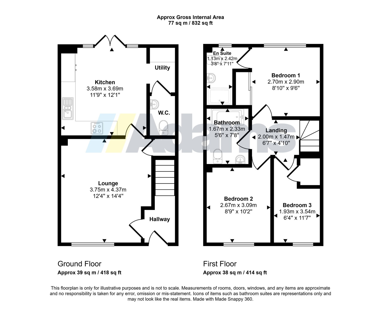 22, Hardwick Grove, Runcorn floorplan
