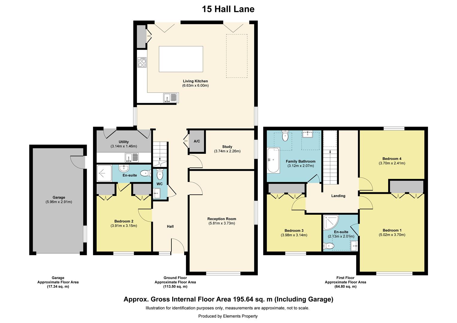 15, Hall Lane, Lincoln floorplan