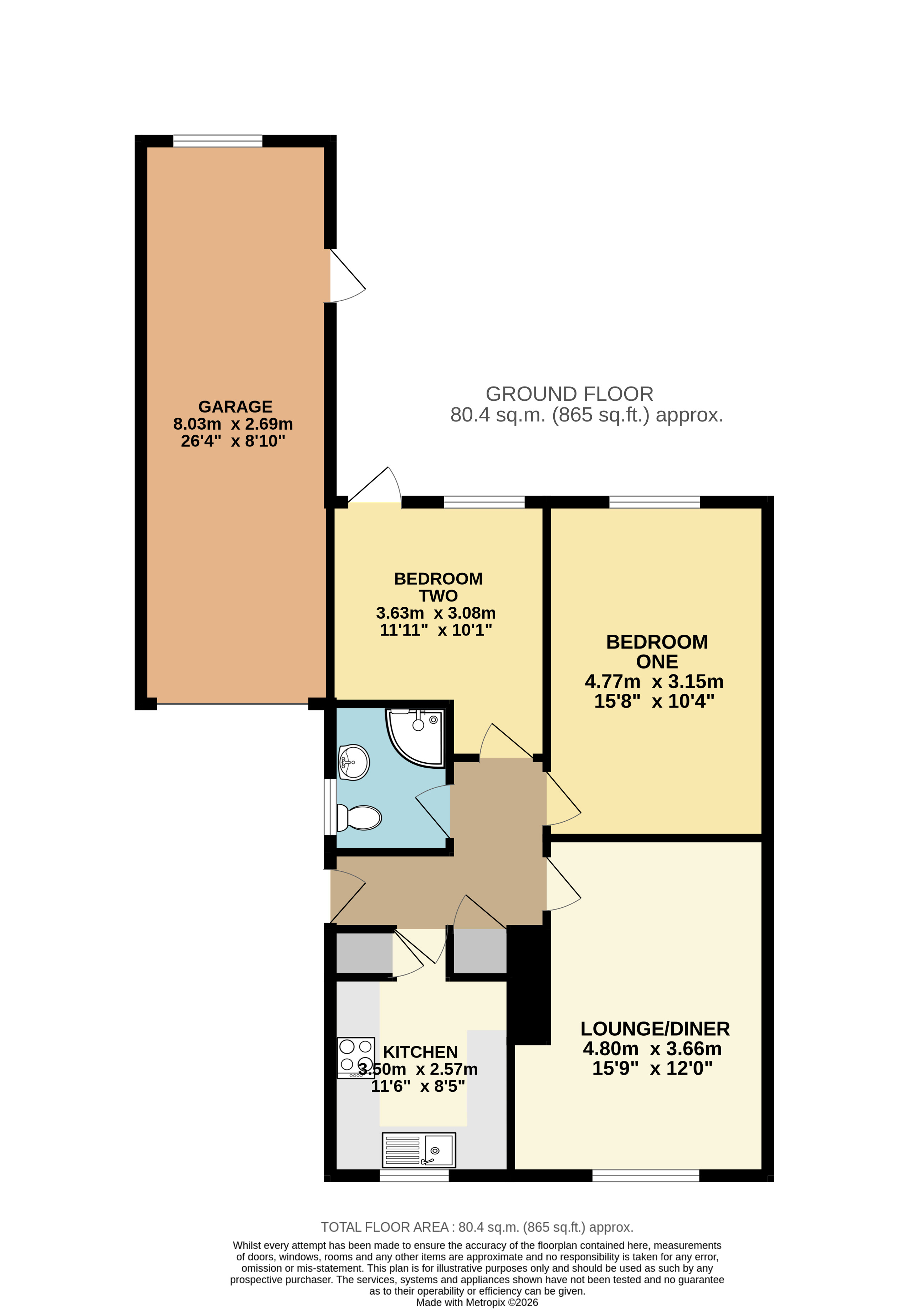 17, Bowland Crescent, Bedfordshire floorplan