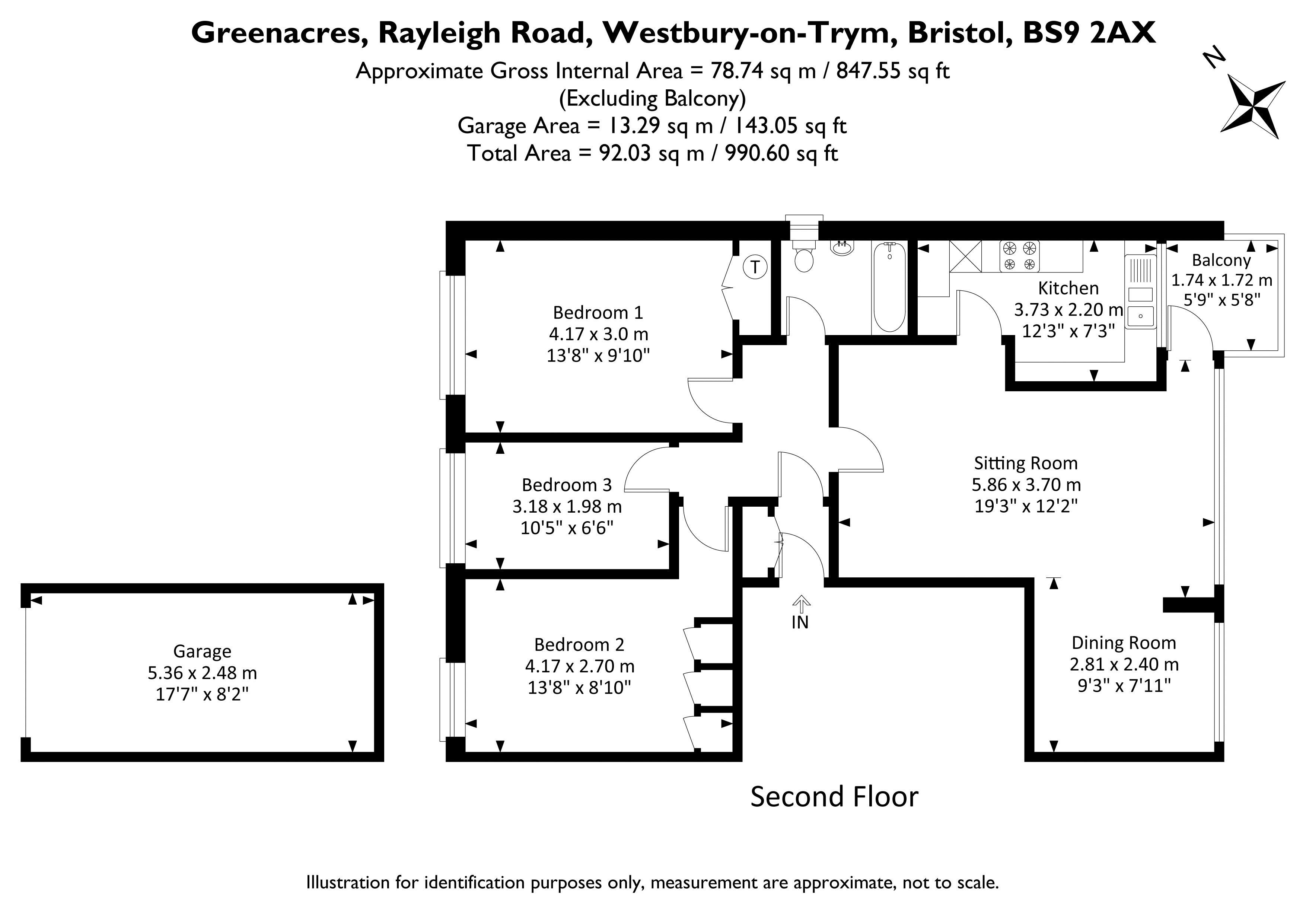 24 Greenacres, Rayleigh Road, Bristol floorplan