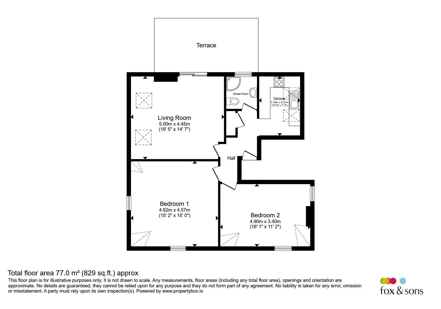 Flat 7, Bowes House, 36, Enys Road, Eastbourne floorplan