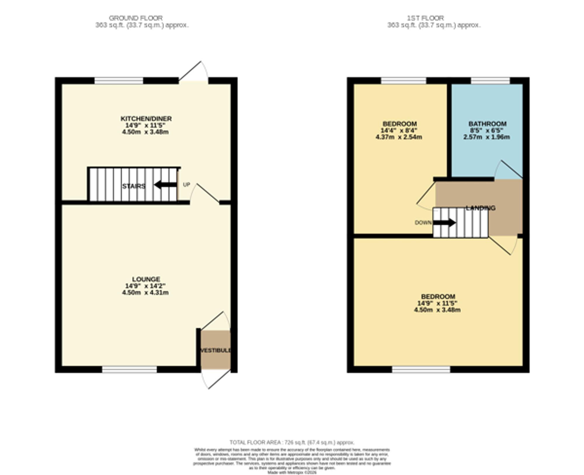55 Croston Street, Bolton floorplan