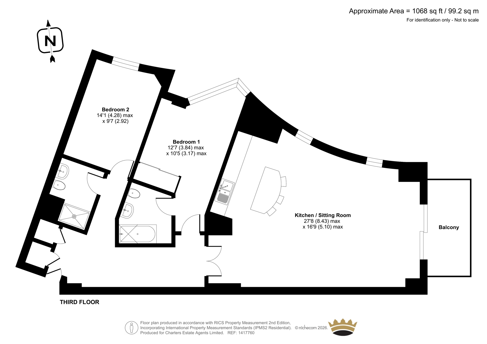 10 Centurion Court,, The Canalside, Portsmouth floorplan