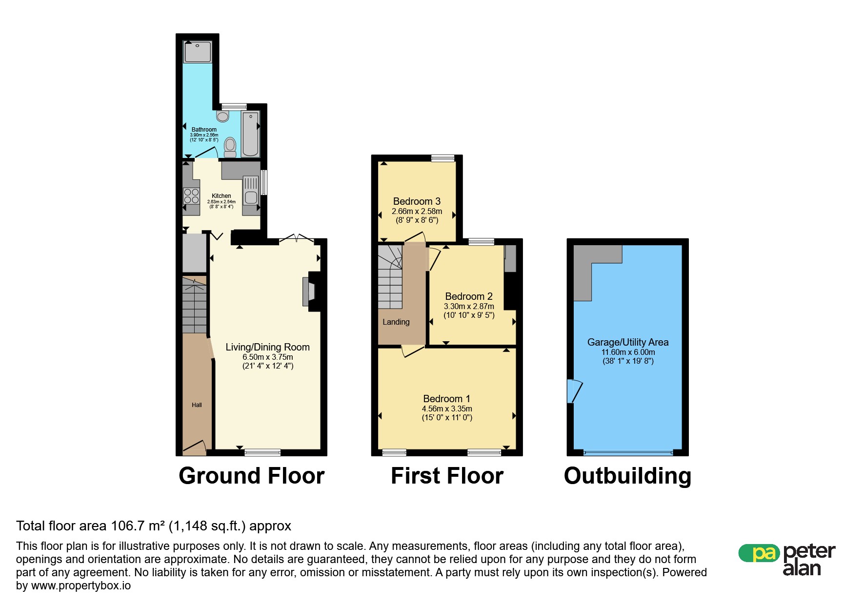 12, Guest Cottages, Merthyr Tydfil floorplan