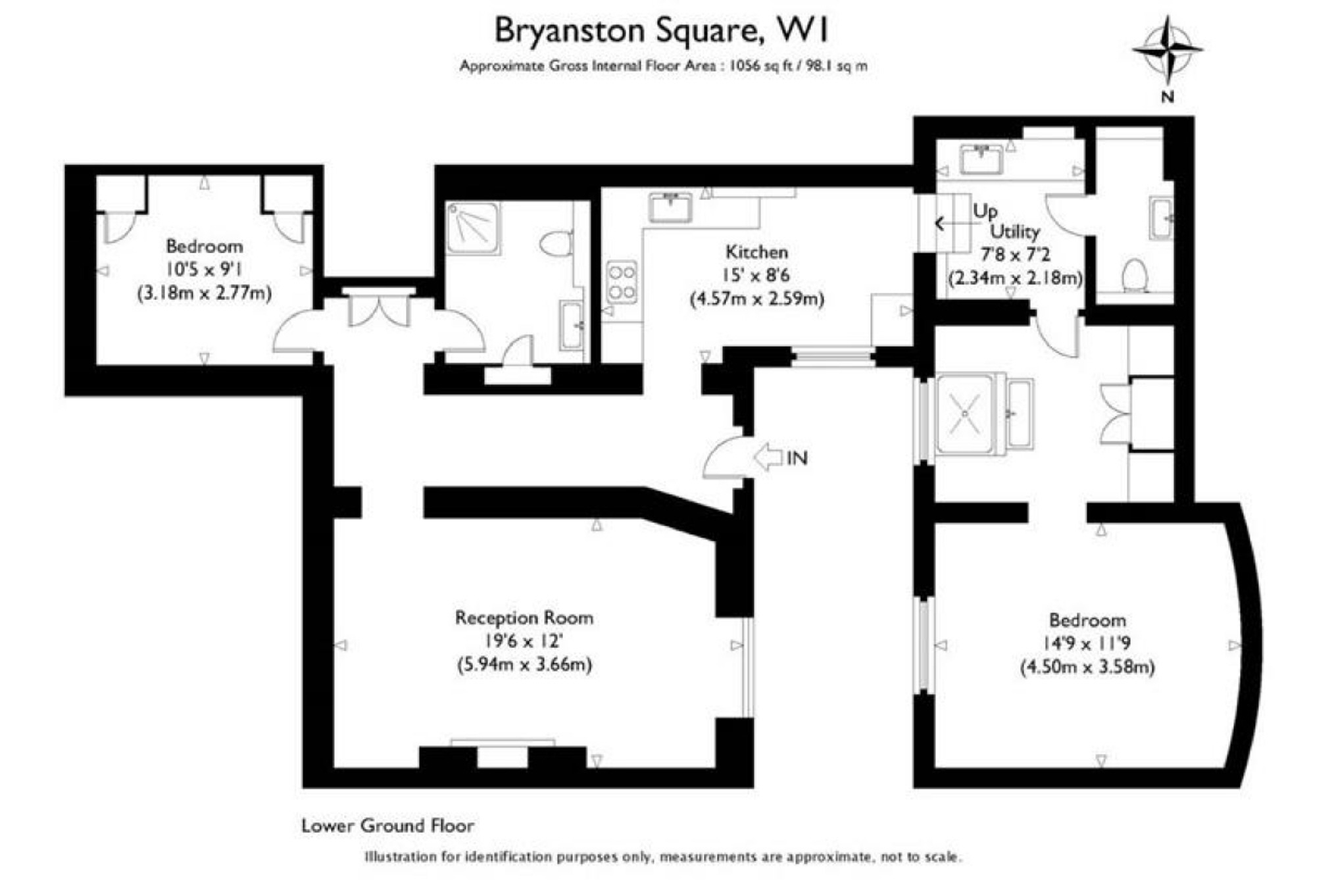 1 Bedrooms Flat to rent in Bryanston Square, Marylebone, London W1H