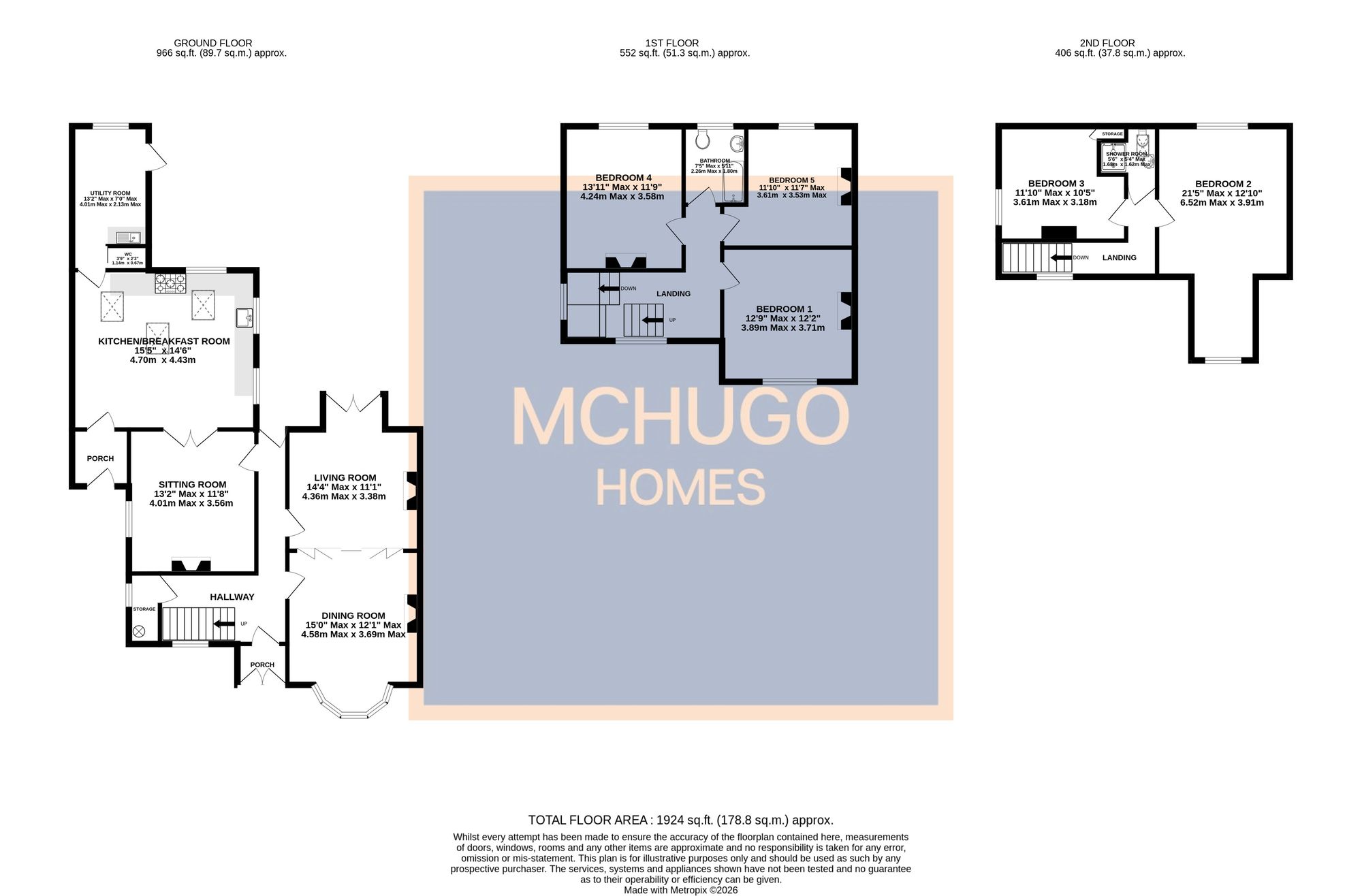 6 Park Hill Road, Birmingham floorplan