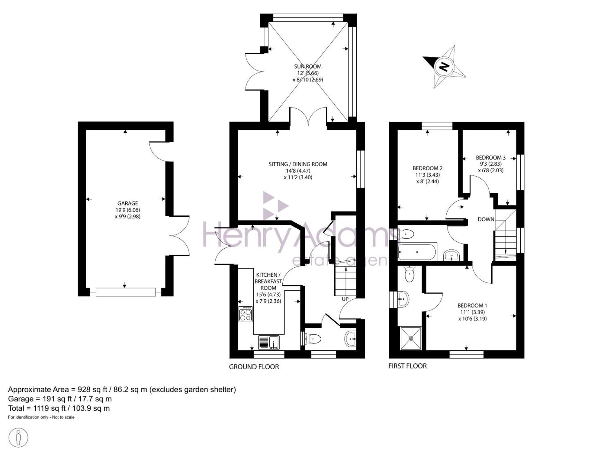 25 The Meadows, Chichester floorplan