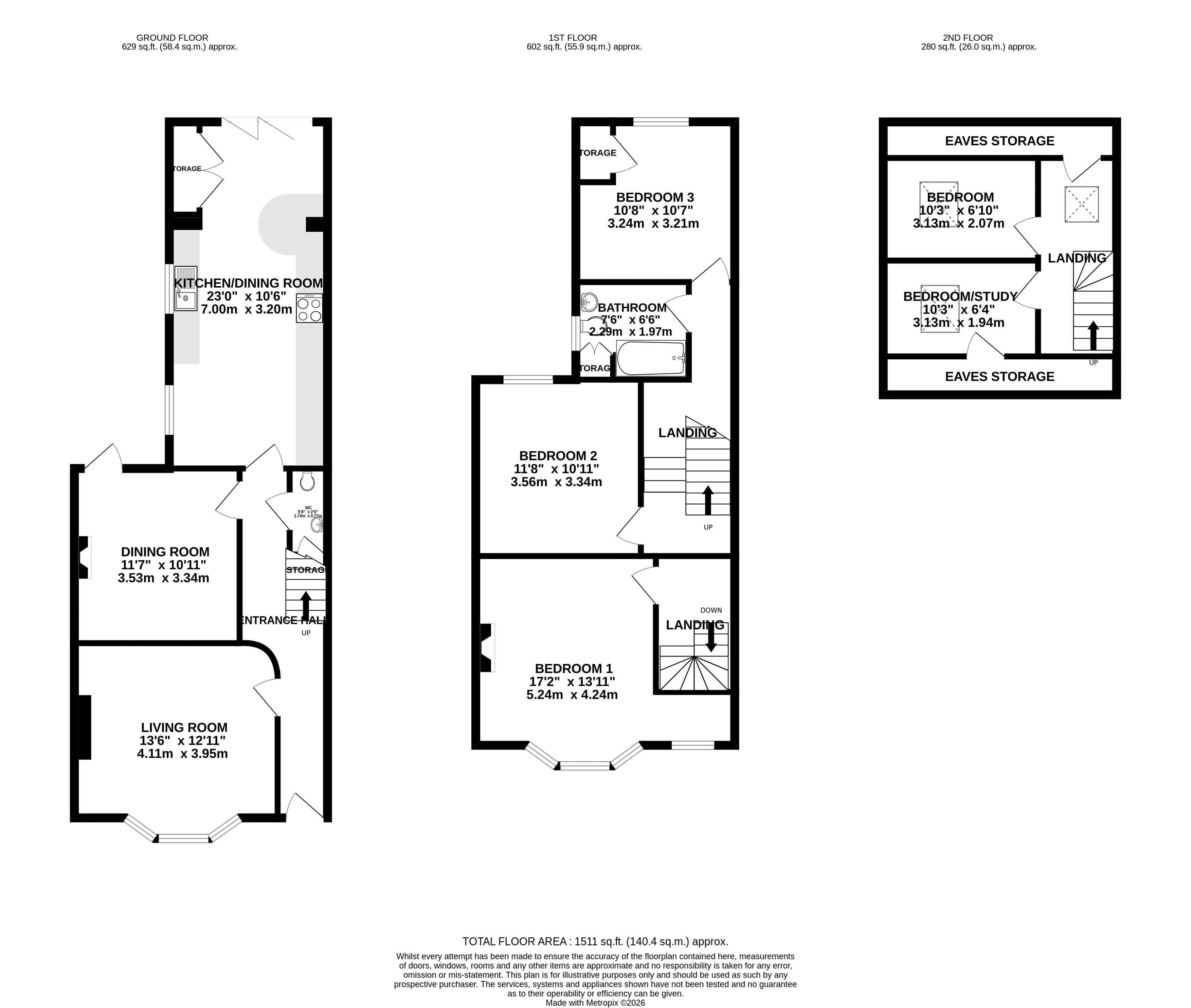 5, Southend Road, Weston super Mare floorplan