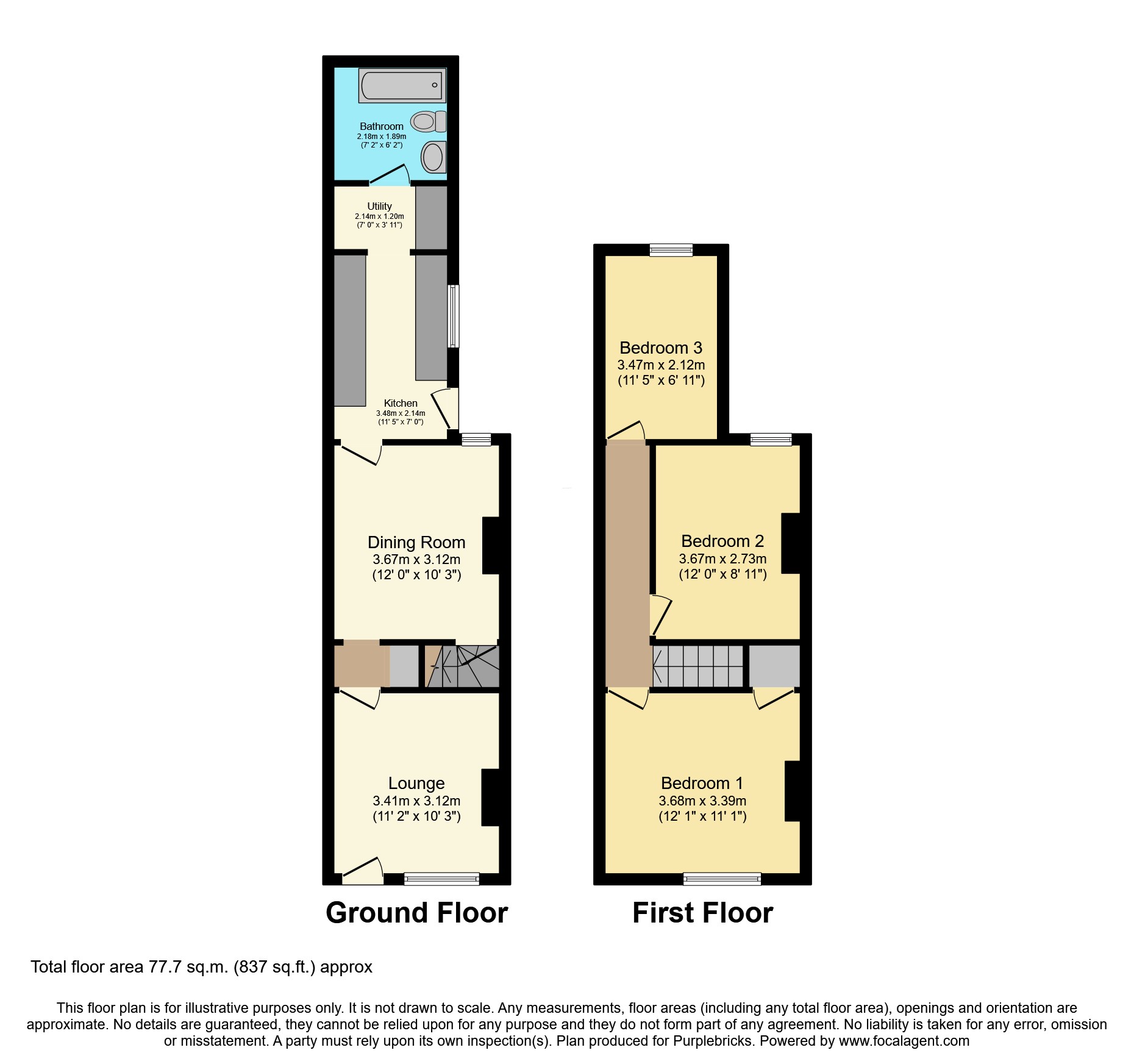 25, Broadhurst Street, Stoke-on-Trent floorplan