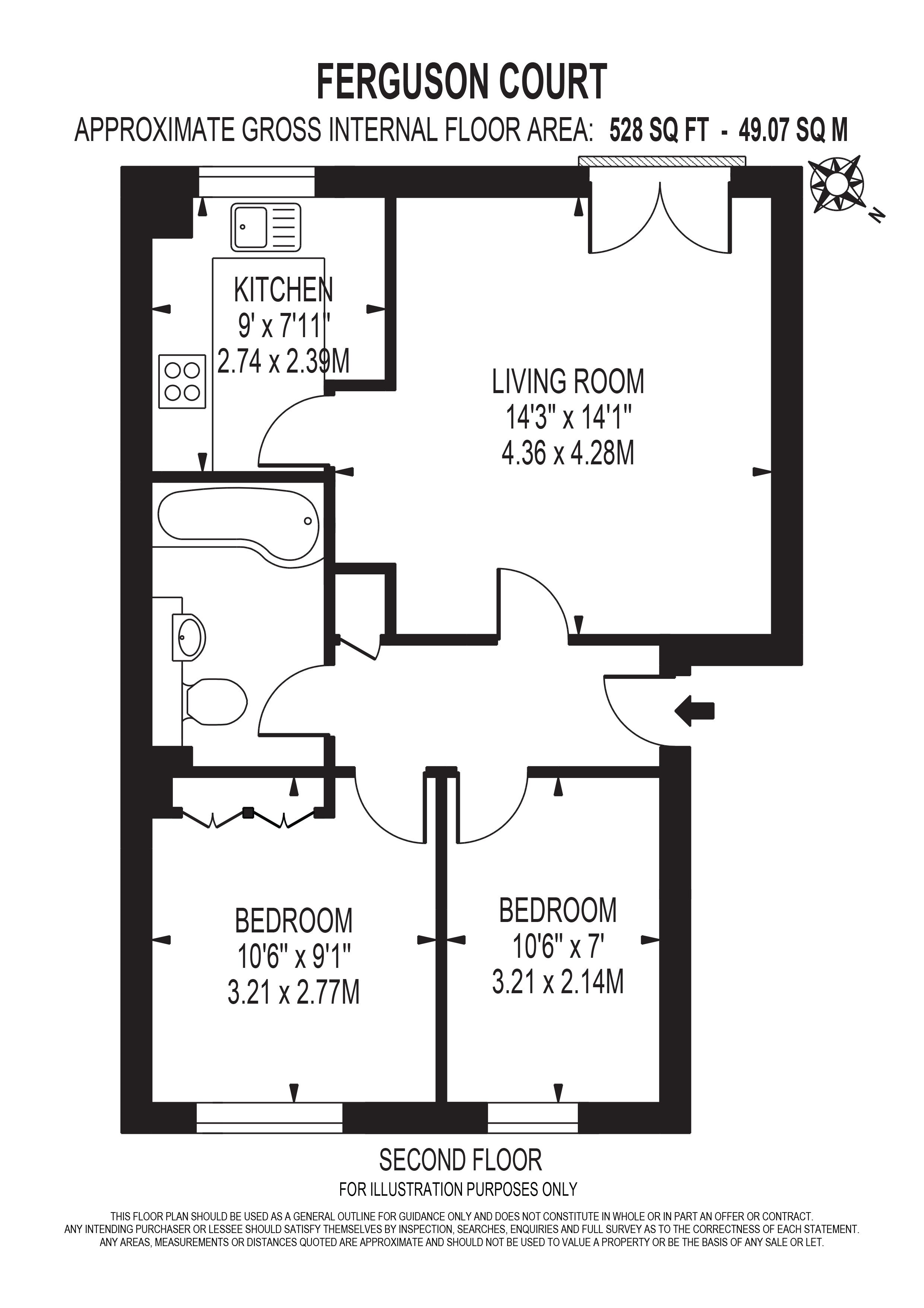 2 Bedrooms Flat for sale in Ferguson Close, London E14