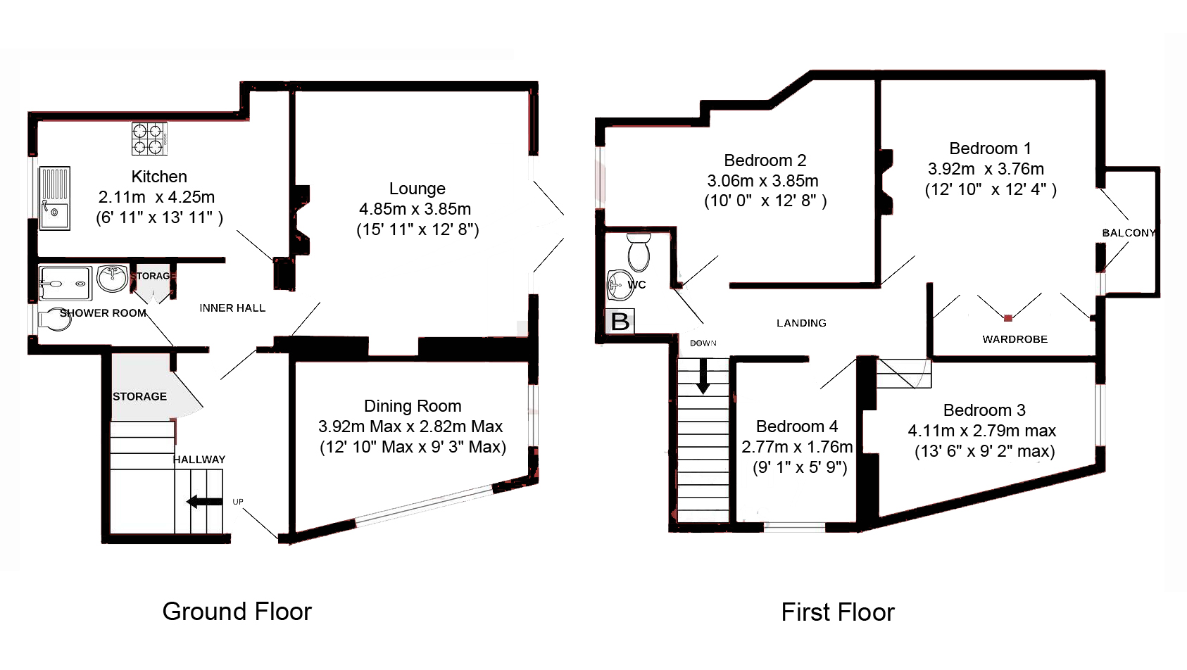 4, Heol-y-Beiliau, Llantrisant floorplan