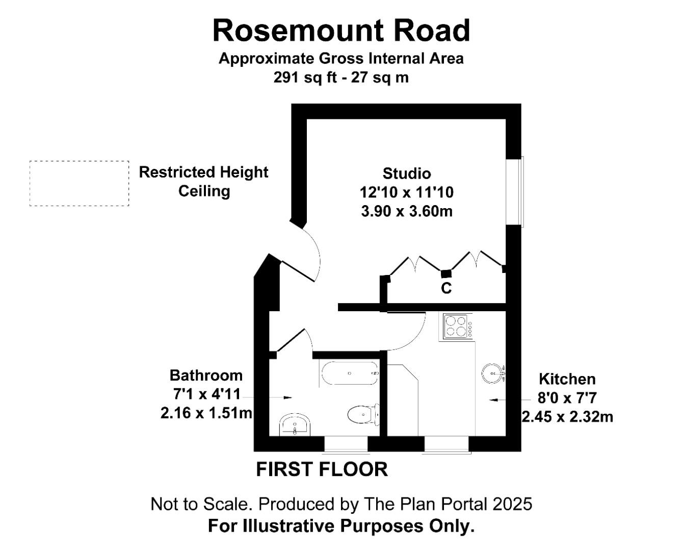 Flat 2, 17, Rosemont Road, Acton floorplan
