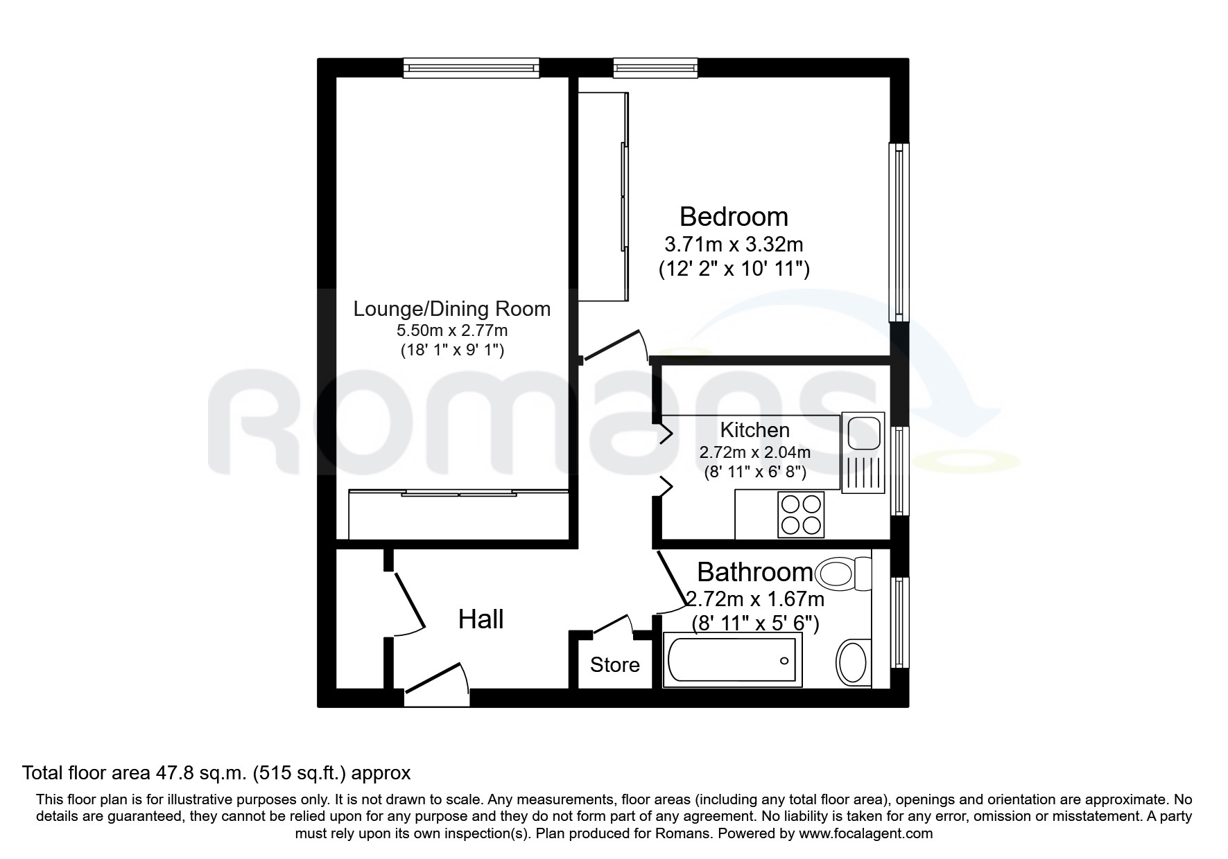 18, Bartons Way, Farnborough floorplan