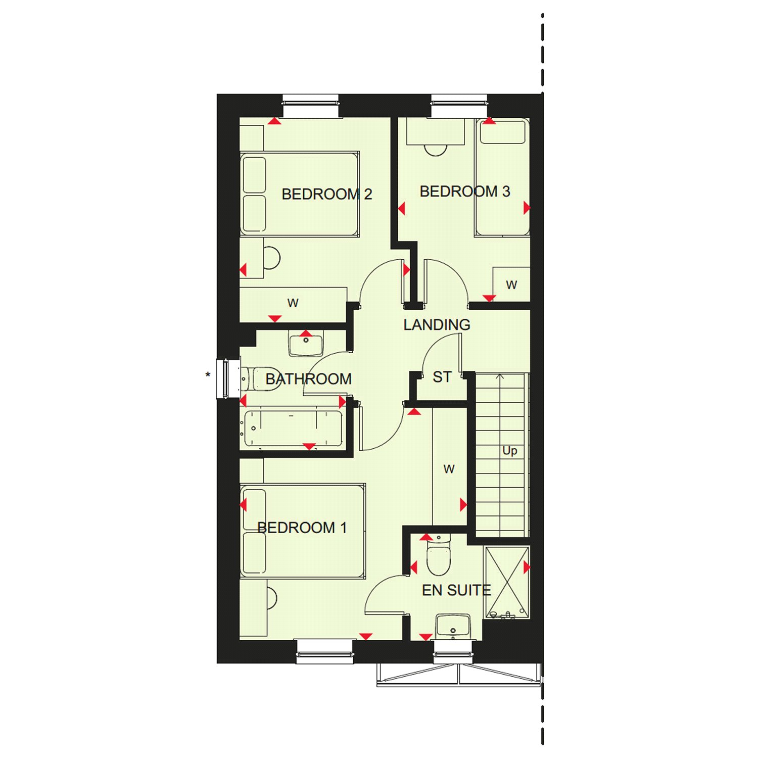 Plot 244 - Ellerton,, Welshpool Road, Shrewsbury floorplan