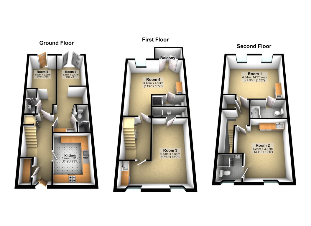 Room 1 34, Boleyn Avenue, Peterborough floorplan