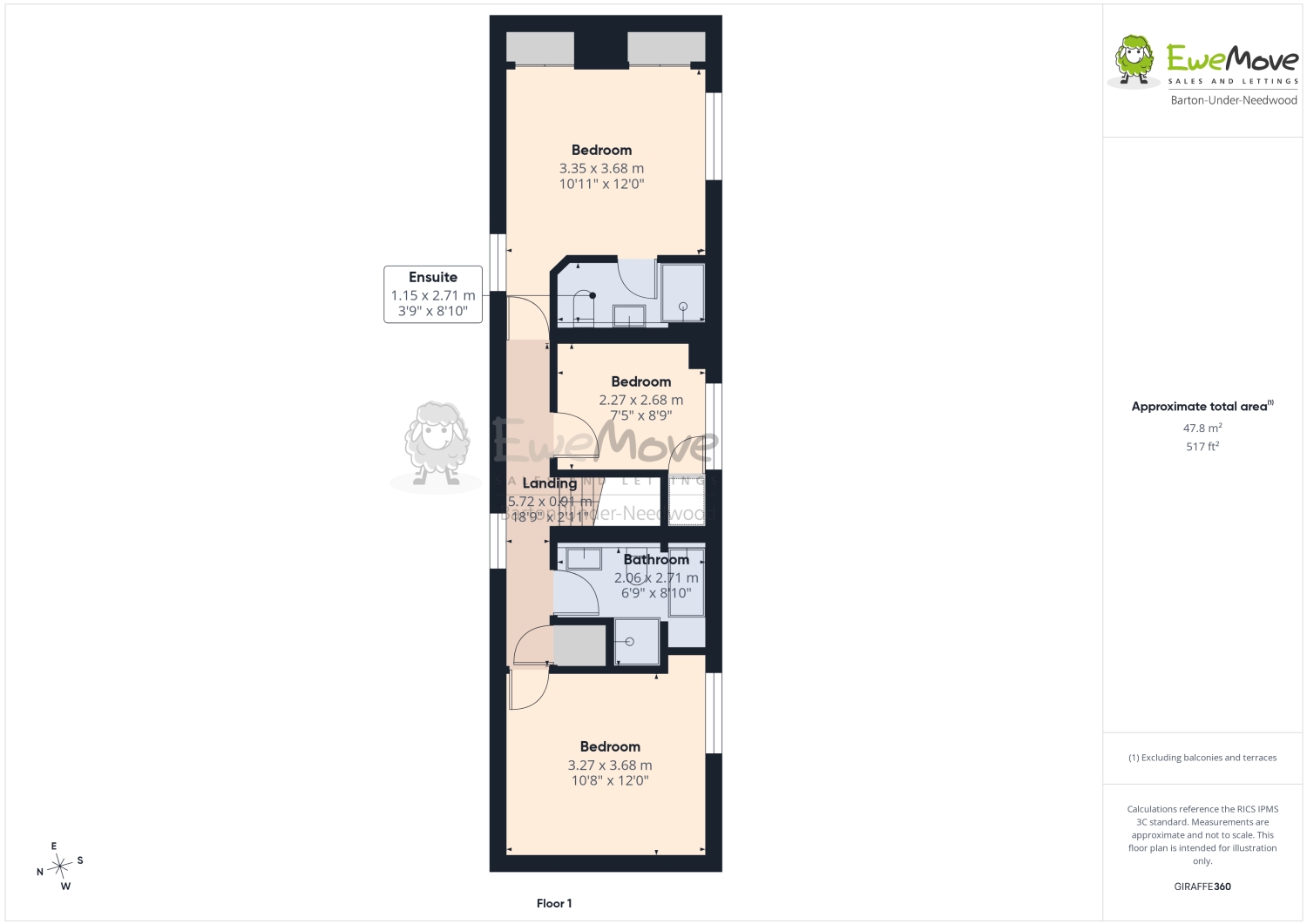 5, THE WOODLANDS, BURTON-ON-TRENT floorplan