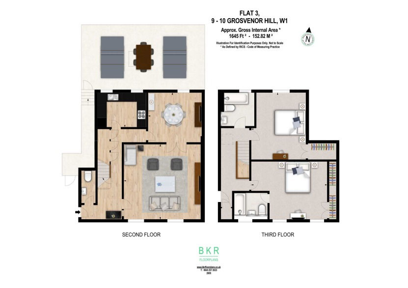 9, Grosvenor Hill, London floorplan